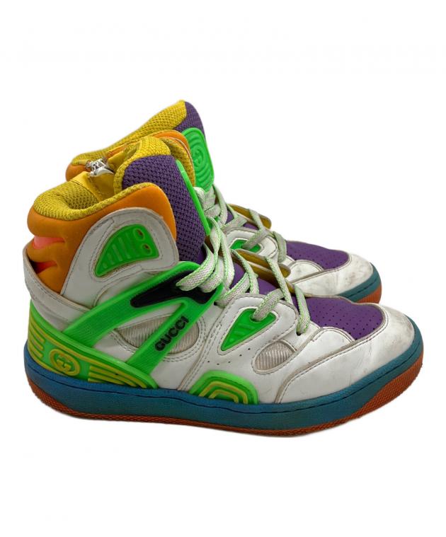 中古・古着通販】GUCCI (グッチ) ハイカットスニーカー マルチカラー