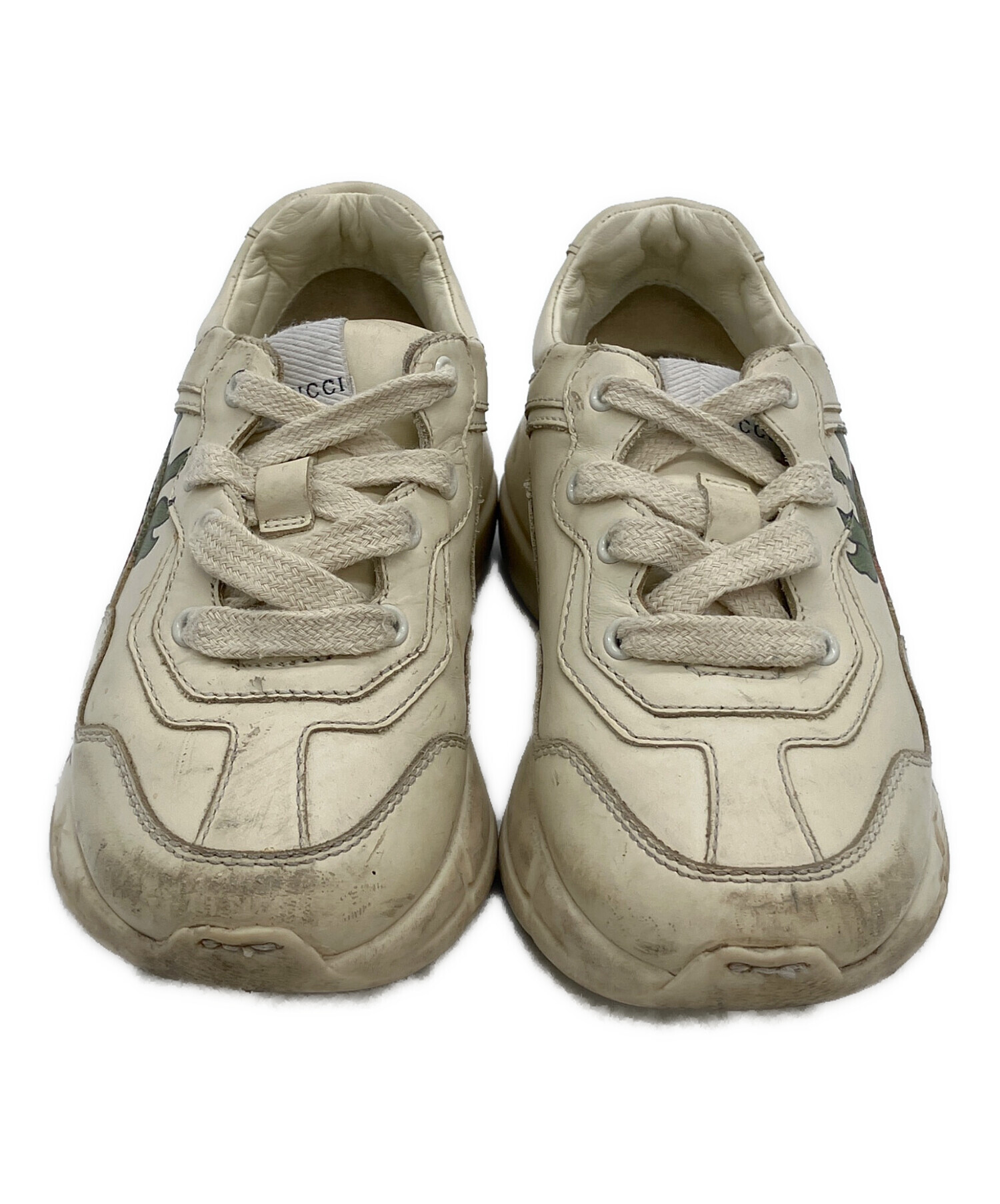 中古・古着通販】GUCCI (グッチ) スニーカー ベージュ サイズ:18cm
