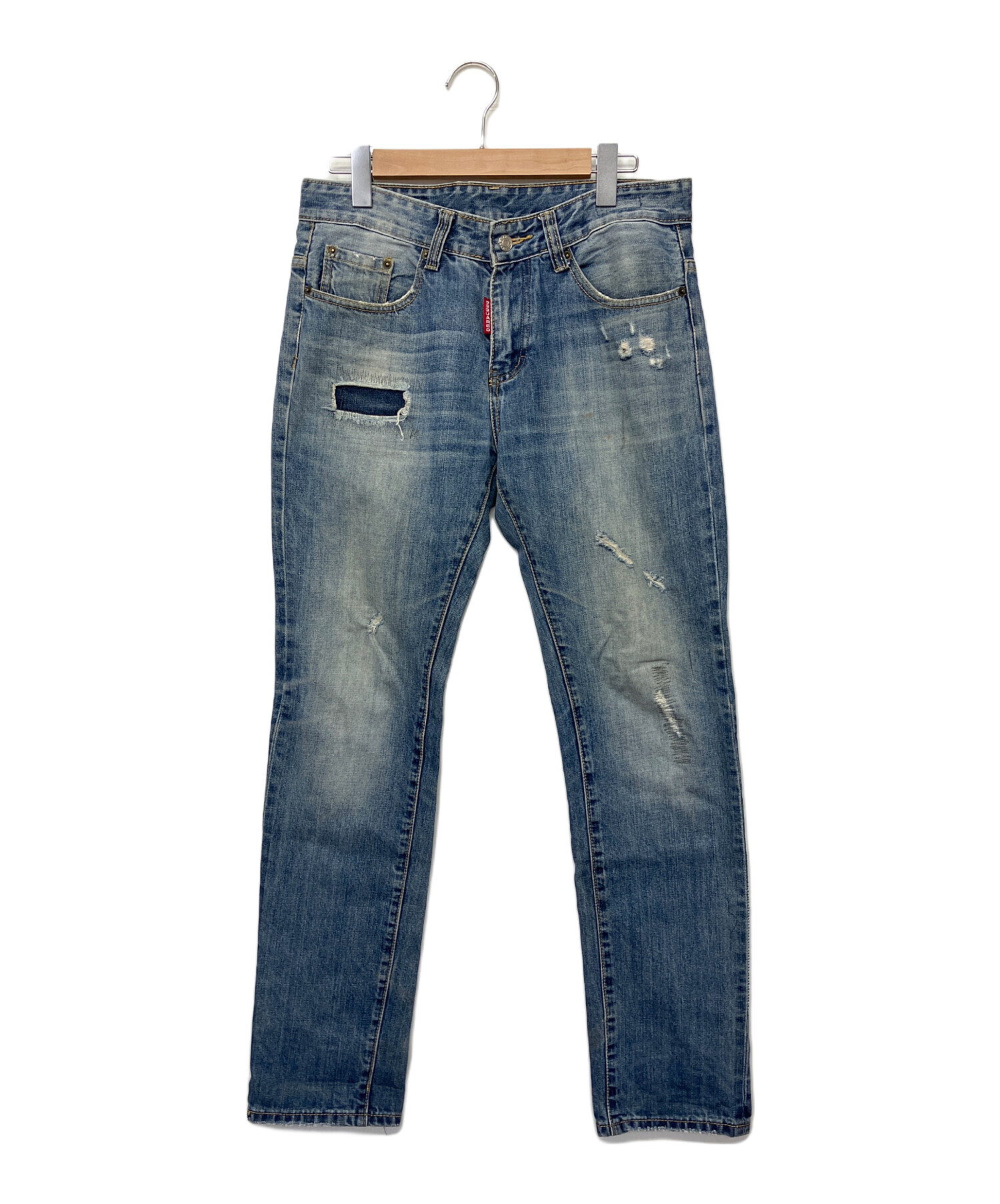 DSQUARED2 ダメージパンツ　美品 中古・古着通販】DSQUARED2 (ディースクエアード) ダメージデニム