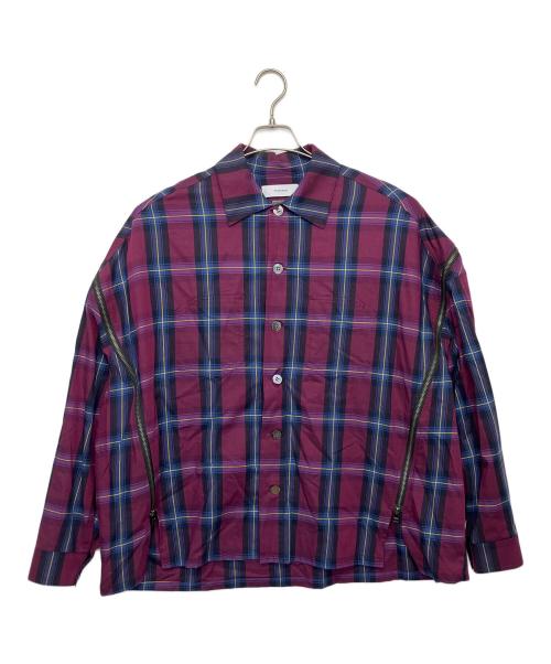 中古・古着通販】FACETASM (ファセッタズム) ZIPPED CHECK SHIRT 長袖