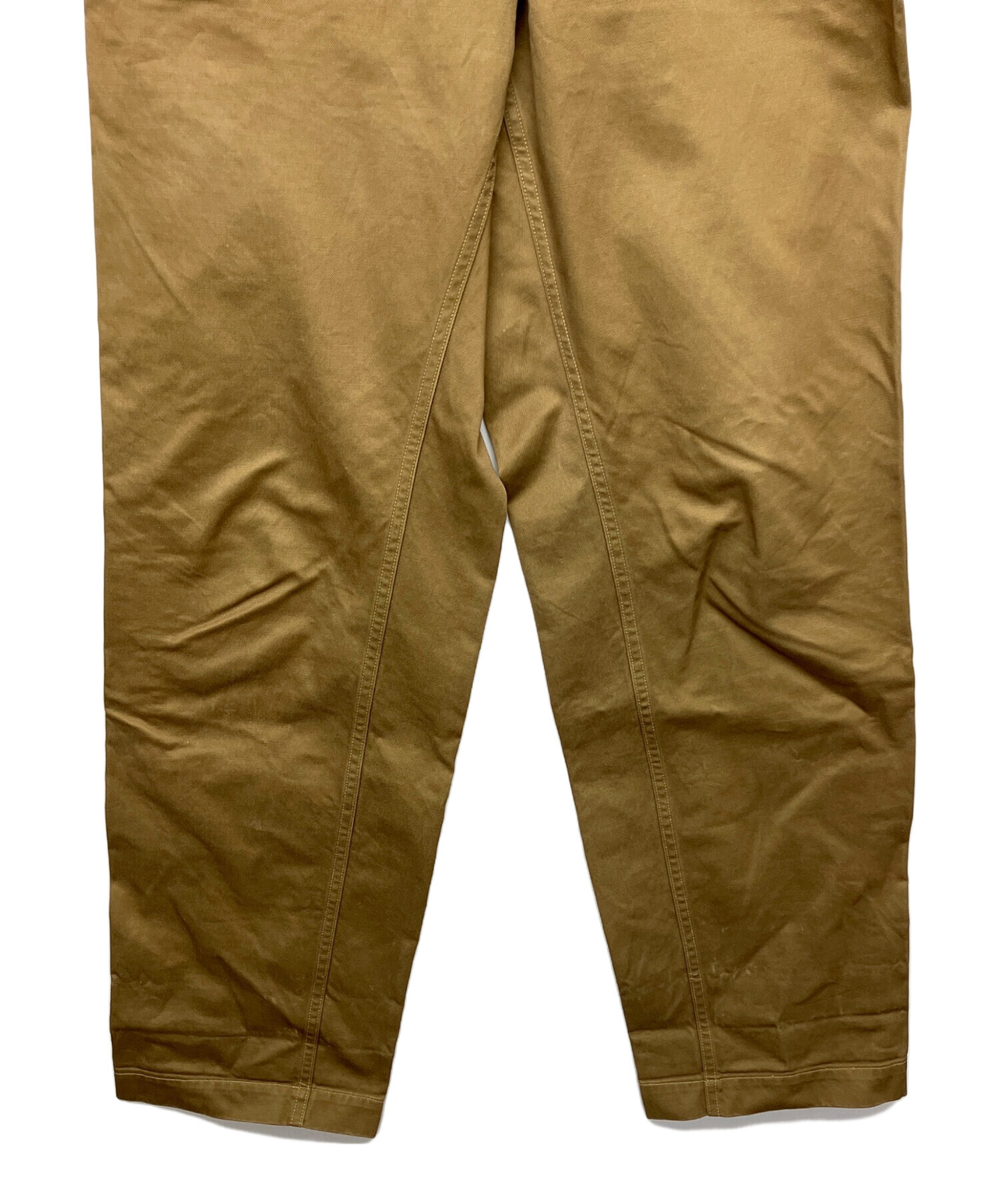 中古・古着通販】COMOLI (コモリ) ベルテッドチノパンツ オリーブ