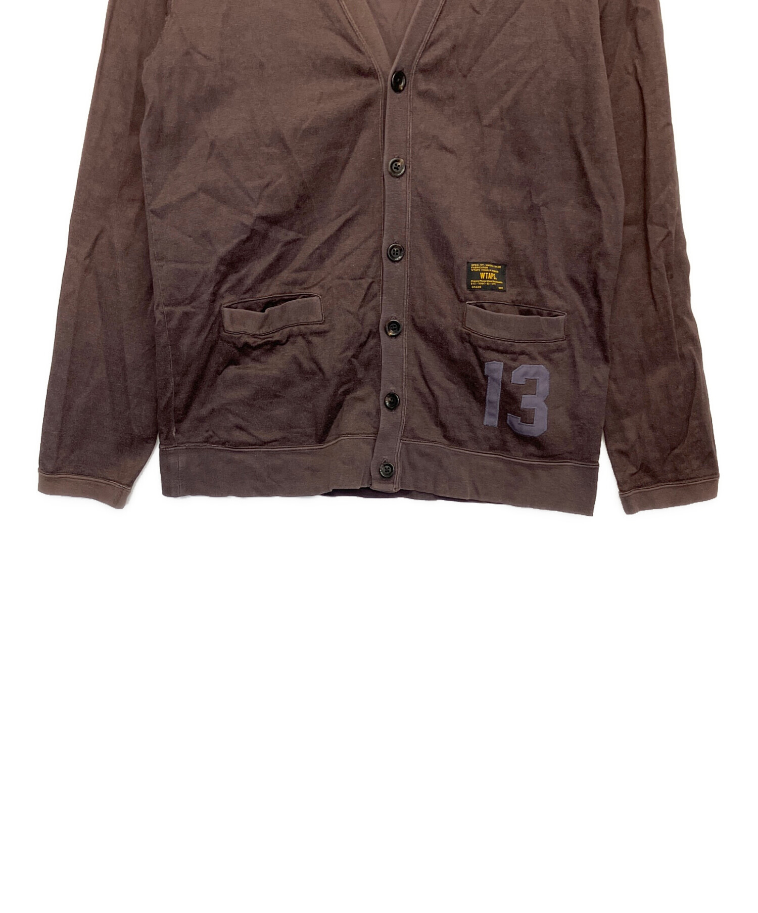 中古・古着通販】WTAPS (ダブルタップス) 薄手カーディガン ブラウン