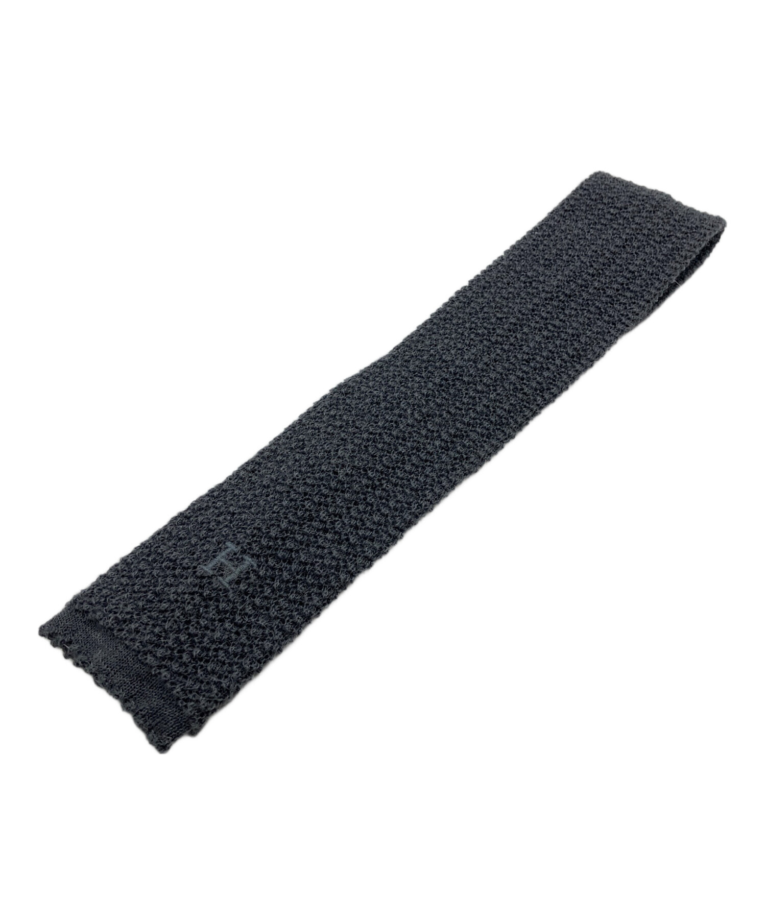 中古・古着通販】HERMES (エルメス) ニットネクタイ グレー サイズ