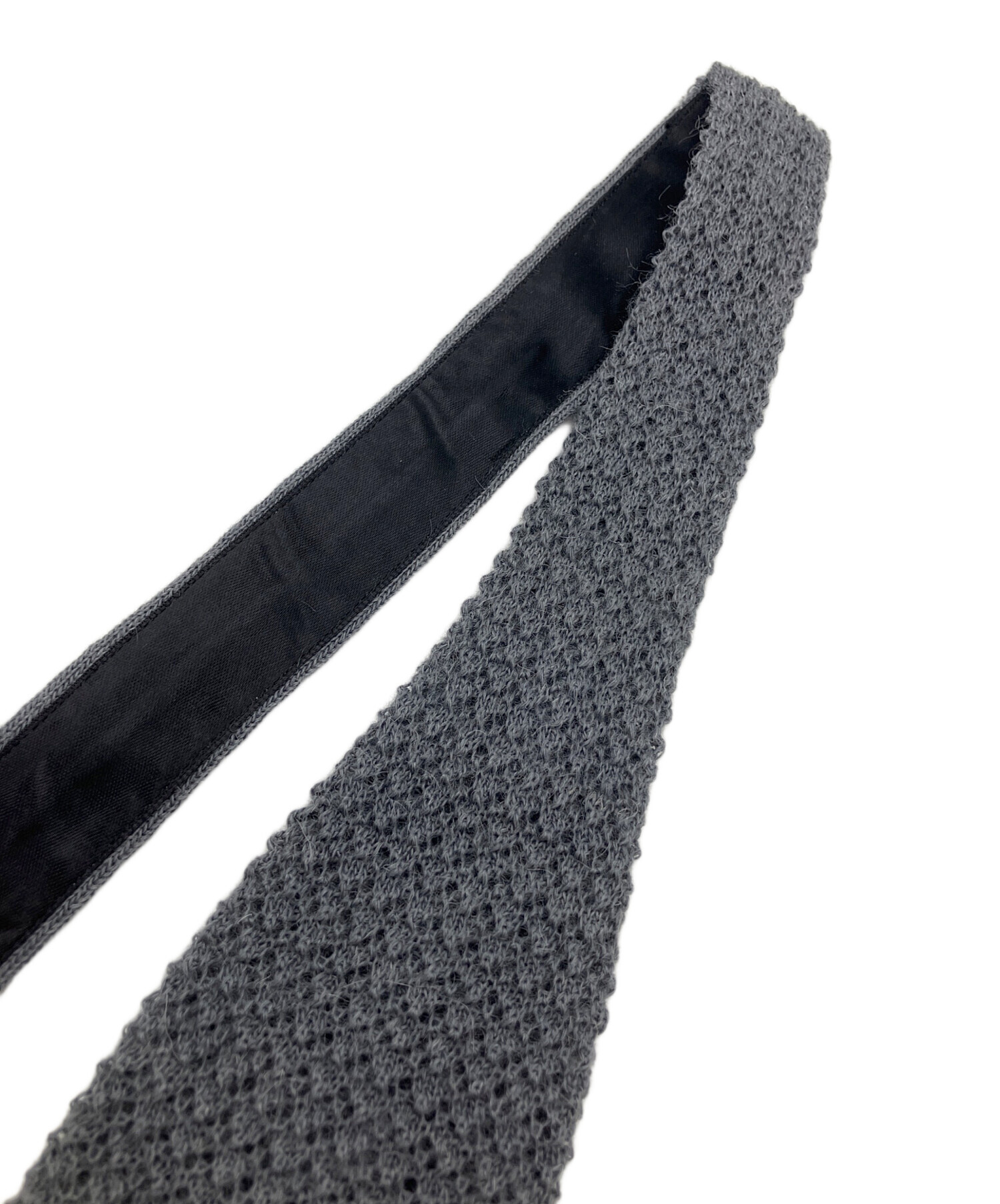 中古・古着通販】HERMES (エルメス) ニットネクタイ グレー サイズ