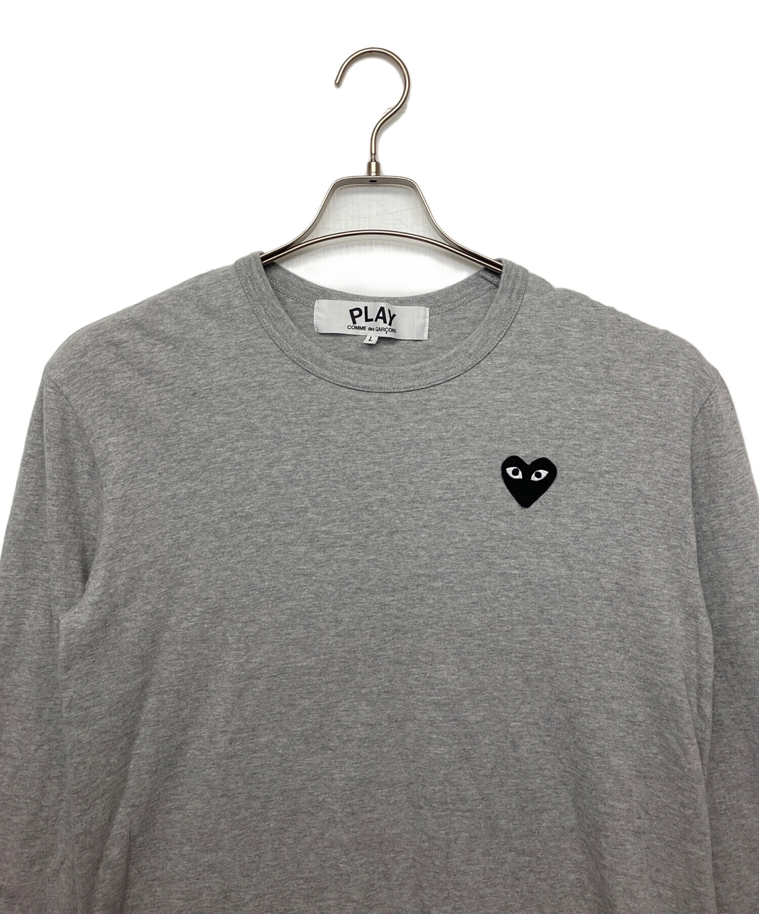 COMME des GARÇONS ／グレー 長袖カットソー 中古・古着通販】PLAY COMME des GARCONS (プレイコムデギャルソン