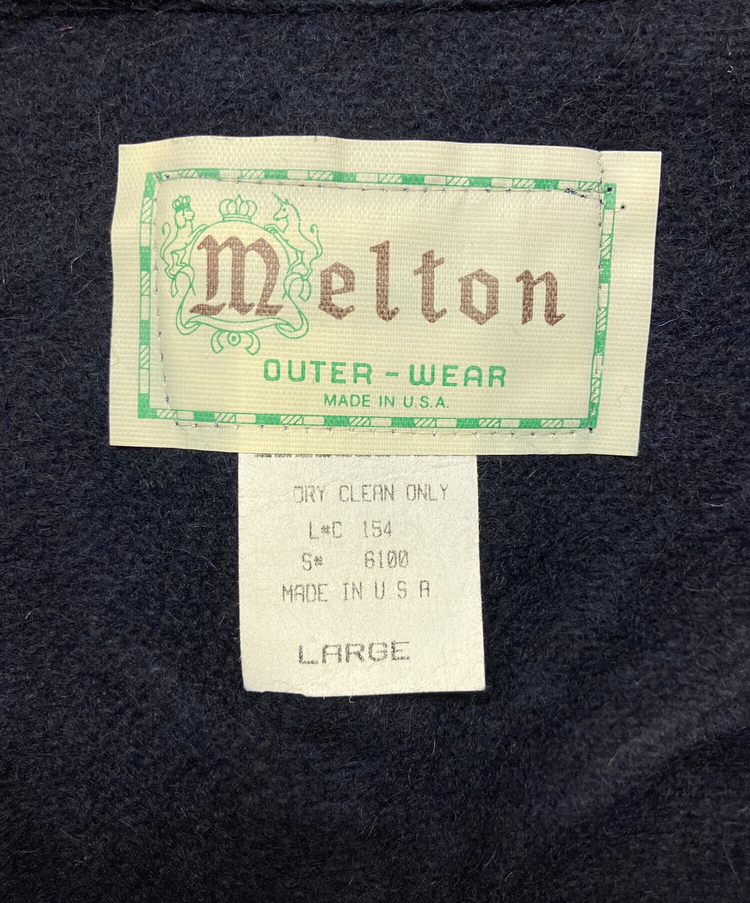 中古・古着通販】MELTON (メルトン) ジップアップジャケット ネイビー