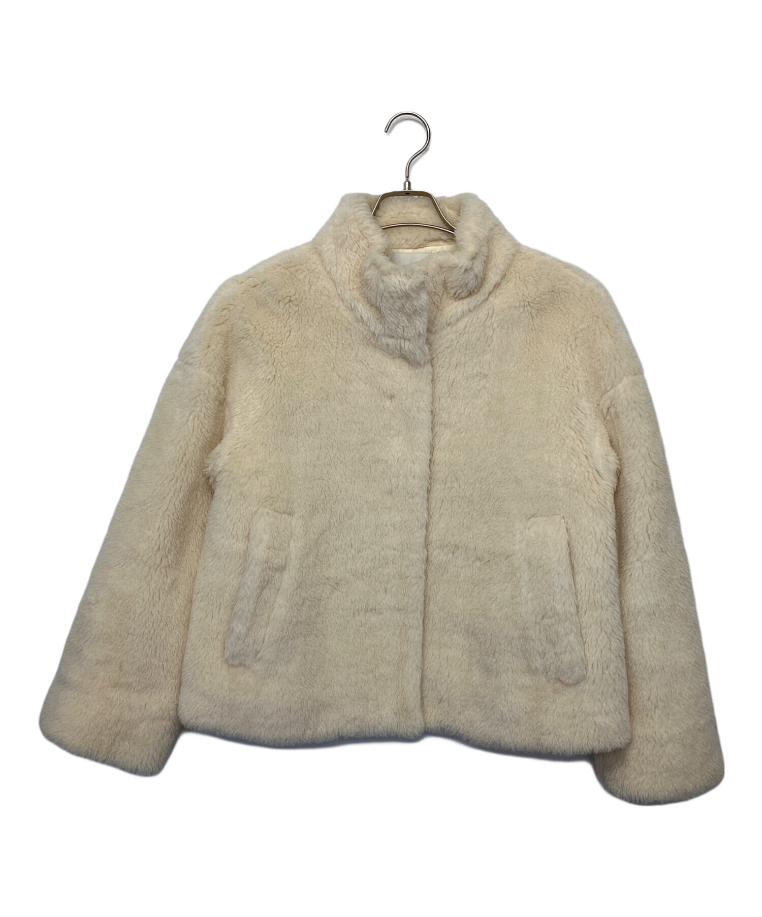 ANAYI　ボア　アウター36 中古・古着通販】ANAYI (アナイ) ボアジャケット アイボリー サイズ:36