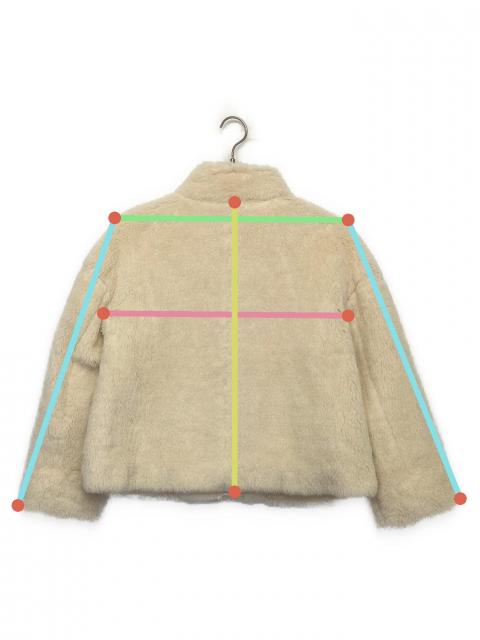 中古・古着通販】ANAYI (アナイ) ボアジャケット アイボリー サイズ:36