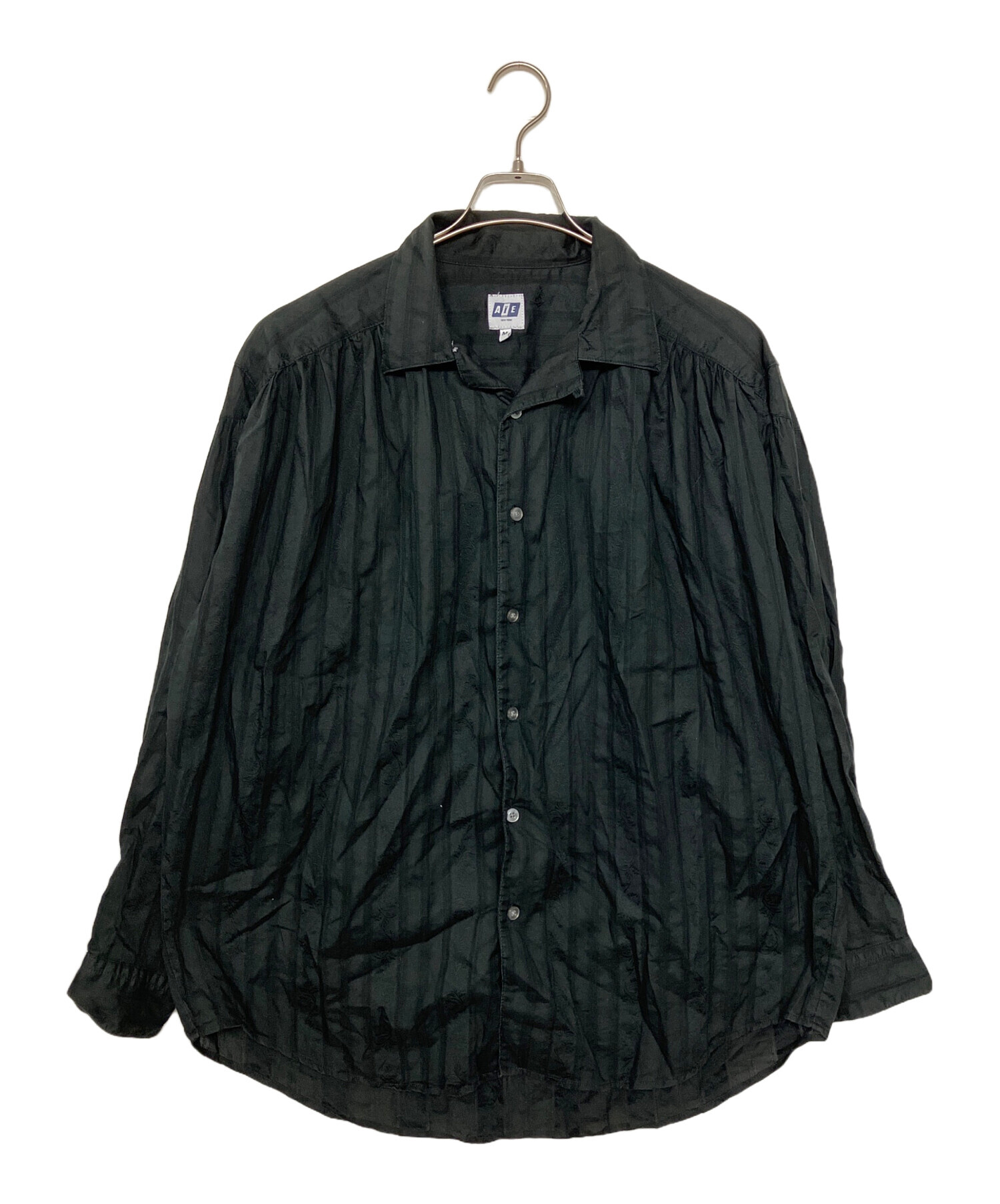 中古・古着通販】AiE (エーアイイー) 長袖シャツ ブラック サイズ:M