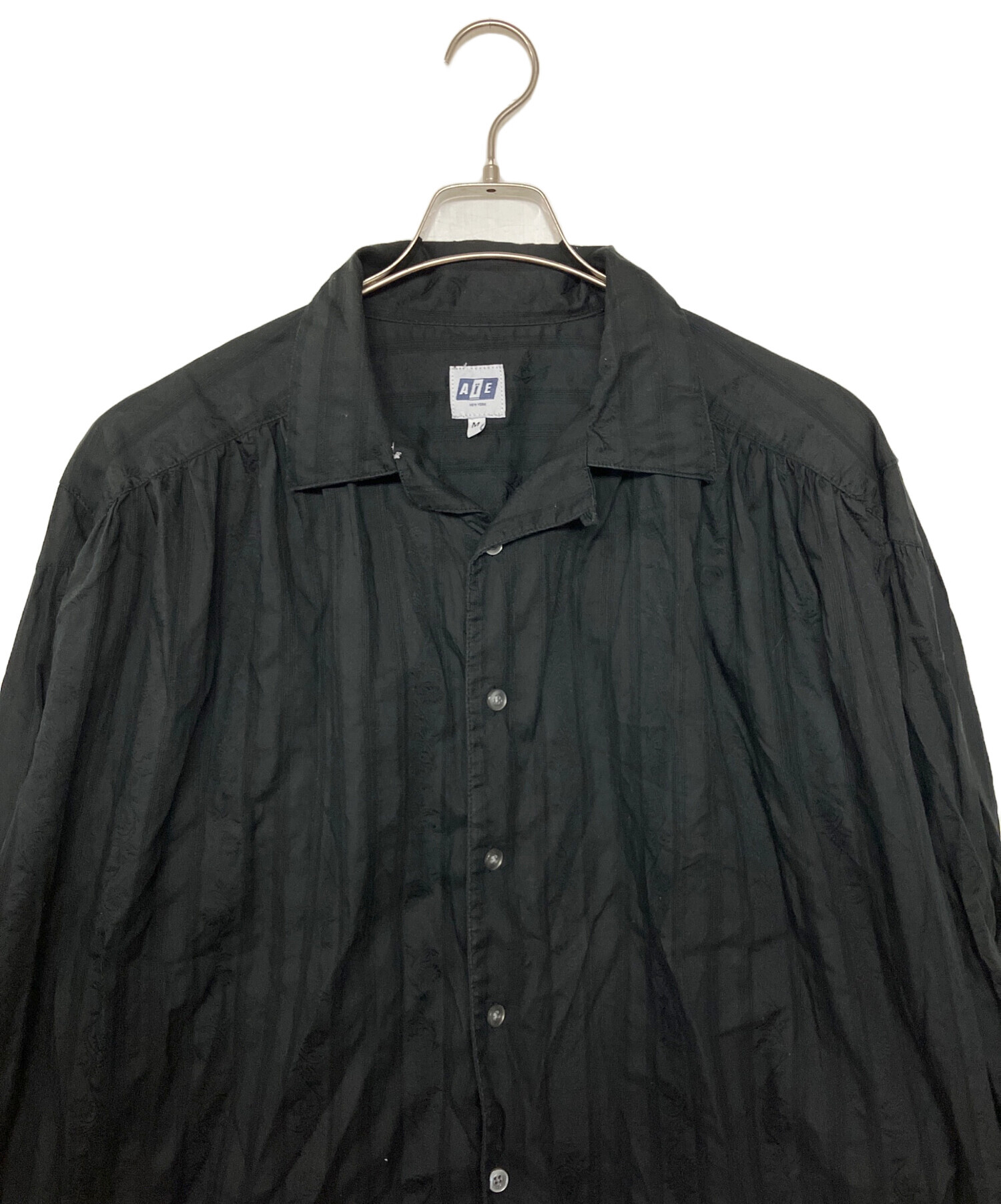 中古・古着通販】AiE (エーアイイー) 長袖シャツ ブラック サイズ:M