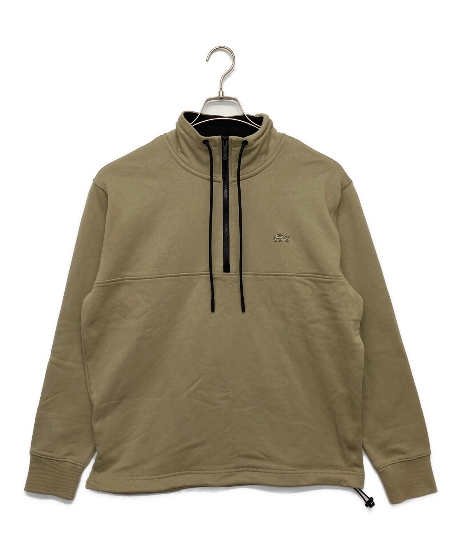 中古・古着通販】LACOSTE (ラコステ) ハーフジップスウェット ベージュ