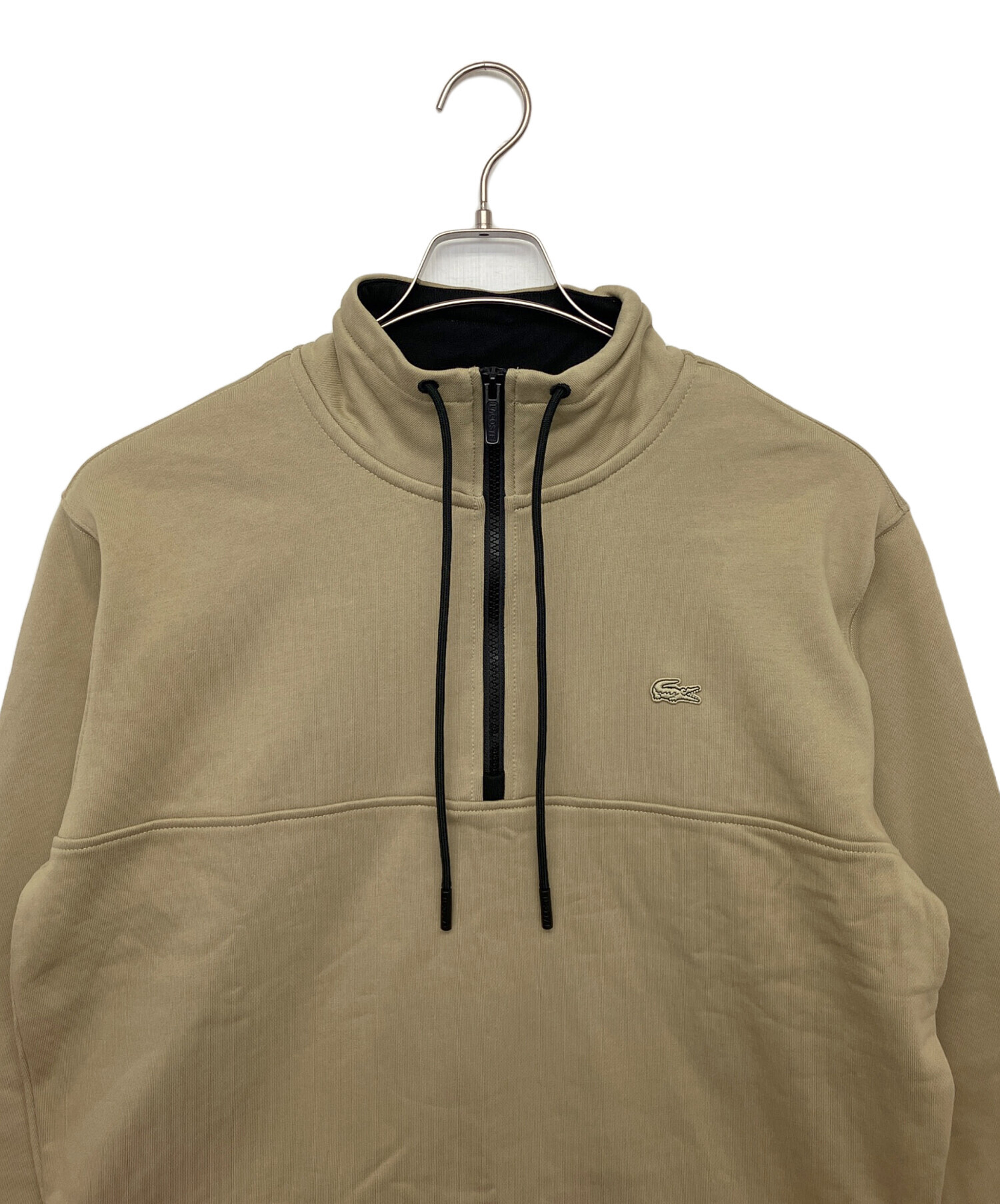 『極美品』LACOSTE スウェットアノラックパーカー ベージュ ハーフジップ 楽天市場】ラコステ ハーフジップ スウェット トレーナー メンズ
