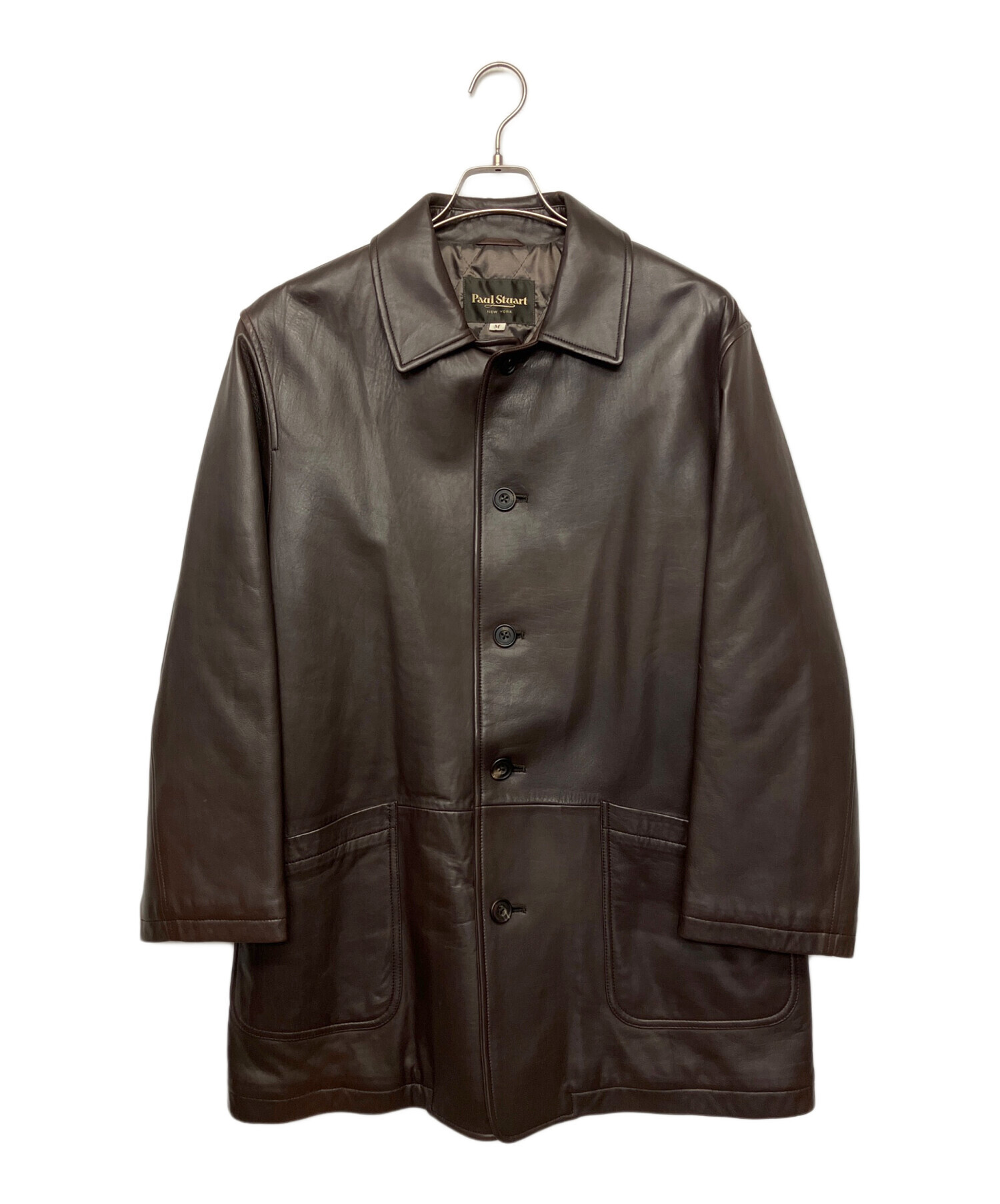 中古・古着通販】Paul Stuart (ポールスチュアート) レザーコート