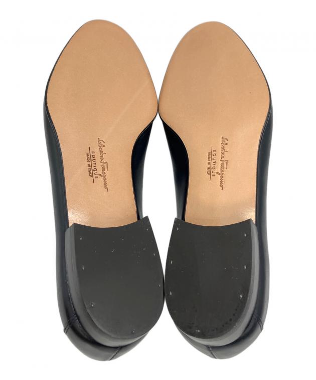 ✨未使用✨Salvatore Ferragamo パンプス 71/2D黒 中古・古着通販】Salvatore Ferragamo (サルヴァトーレ フェラガモ