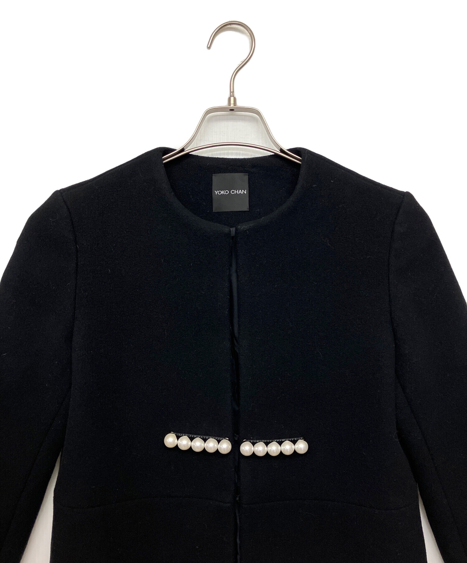 中古・古着通販】YOKO CHAN (ヨーコチャン) パールノーカラーコート