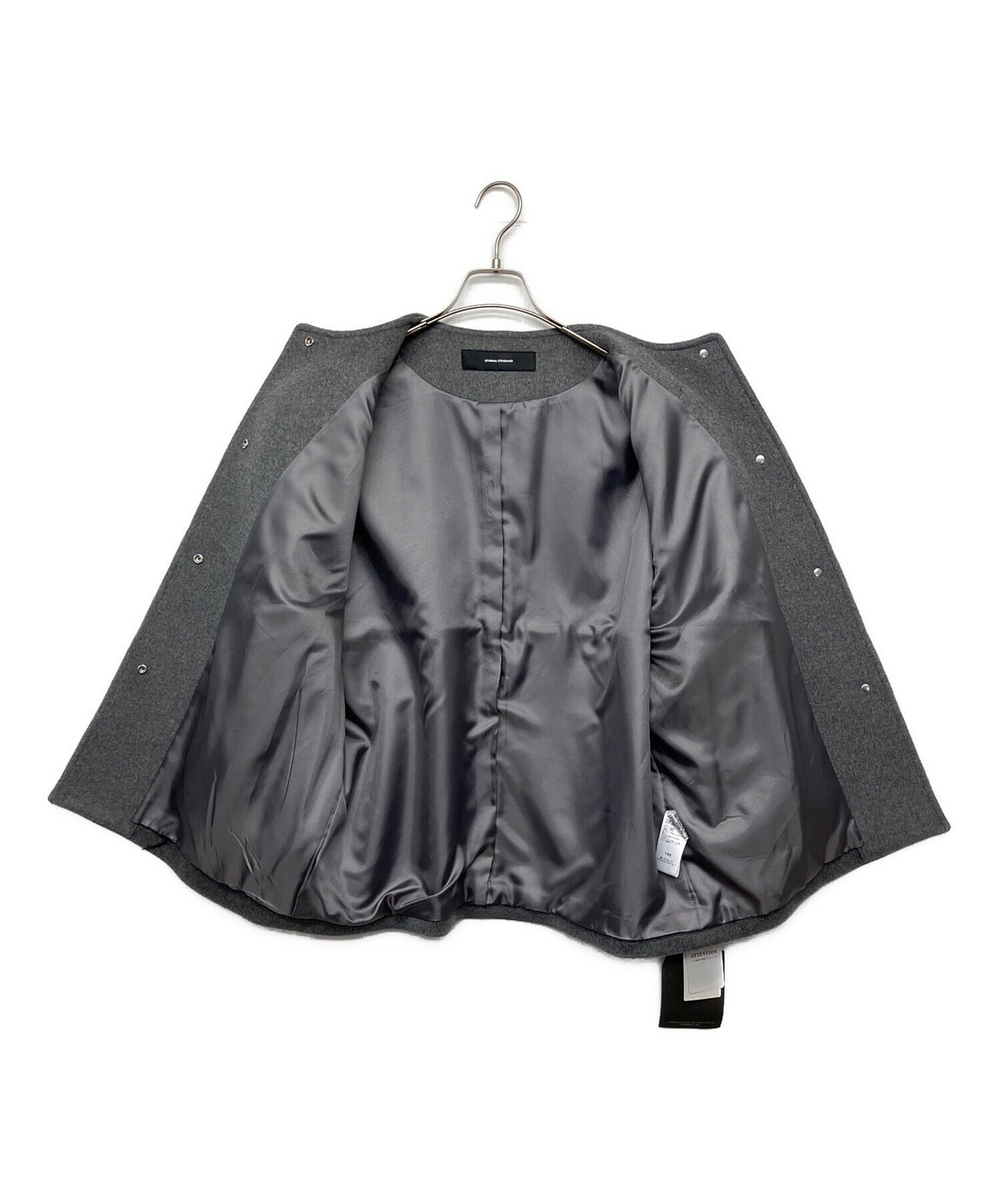 ジャーナルスタンダード　美品　グレー　ショートコート 中古・古着通販】JOURNAL STANDARD (ジャーナルスタンダード) ノー