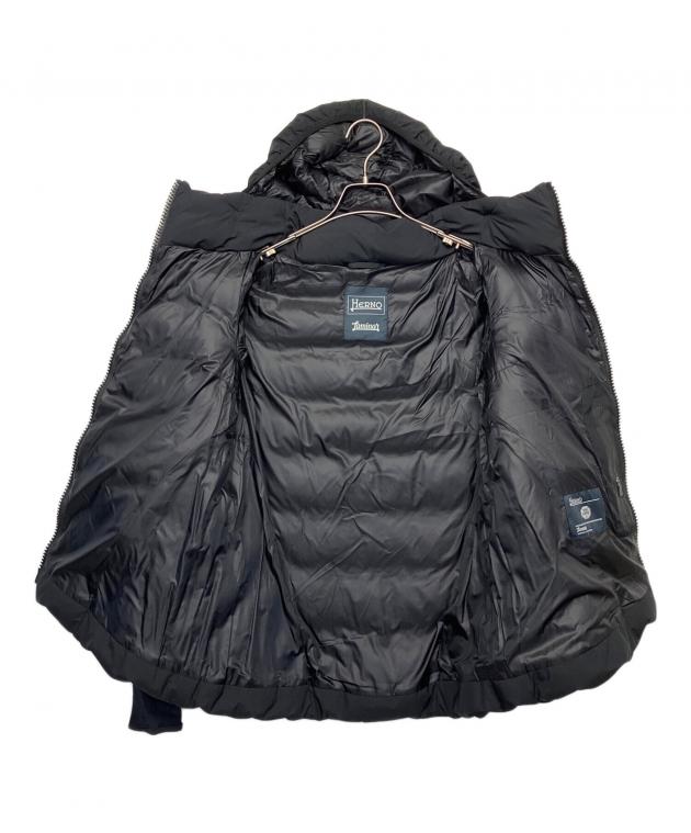 未使用　ヘルノ　HERNO ダウンジャケット　ブラック　40 HERNO（ヘルノ） ダウン ダウンジャケット ボンバージャケット メンズ