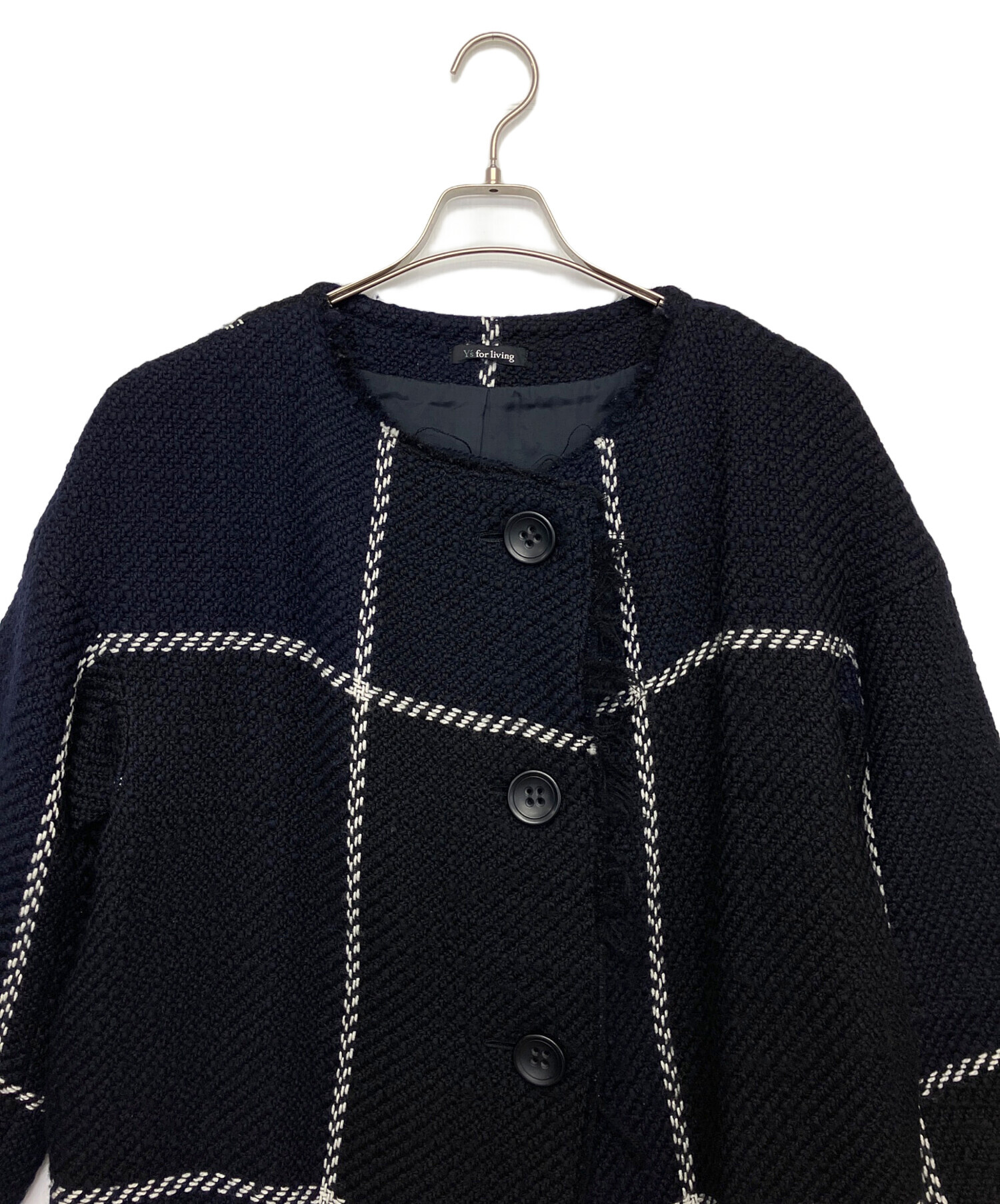 中古・古着通販】Y's for living (ワイズフォーリビング) ノーカラー