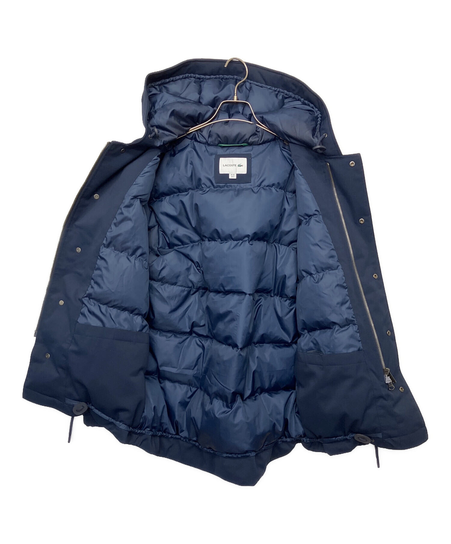 新品　LACOSTE ラコステ ダッフル　ダウンコート ネイビー　濃紺　40 中古・古着通販】LACOSTE (ラコステ) ダウンジャケット ネイビー