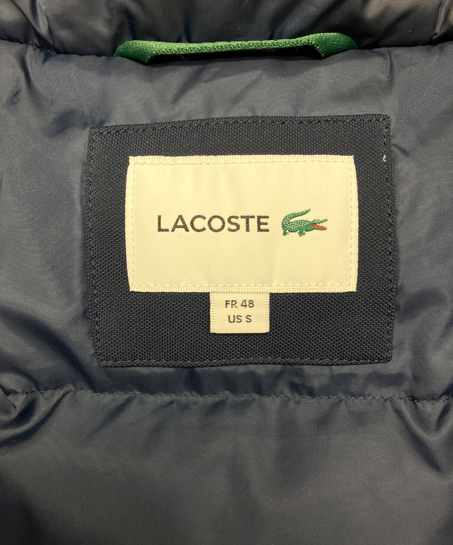 中古・古着通販】LACOSTE (ラコステ) ダウンジャケット ネイビー 