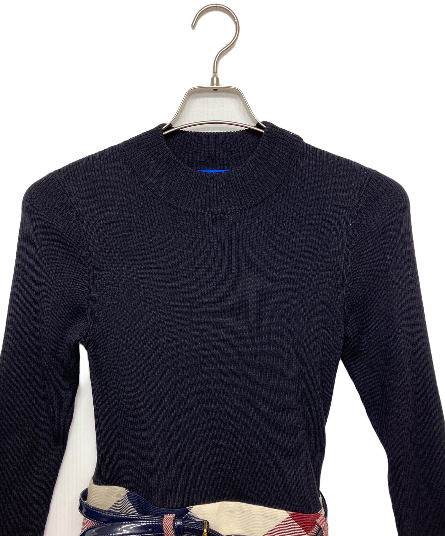 新品　ブルーレーベルクレストブリッジ　ニットワンピース　バーバリー　黒 中古・古着通販】BLUE LABEL CRESTBRIDGE (ブルーレーベルクレスト