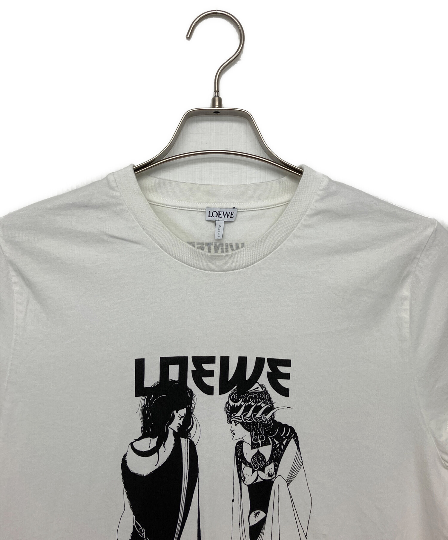 中古・古着通販】LOEWE (ロエベ) プリントTシャツ ホワイト サイズ:L