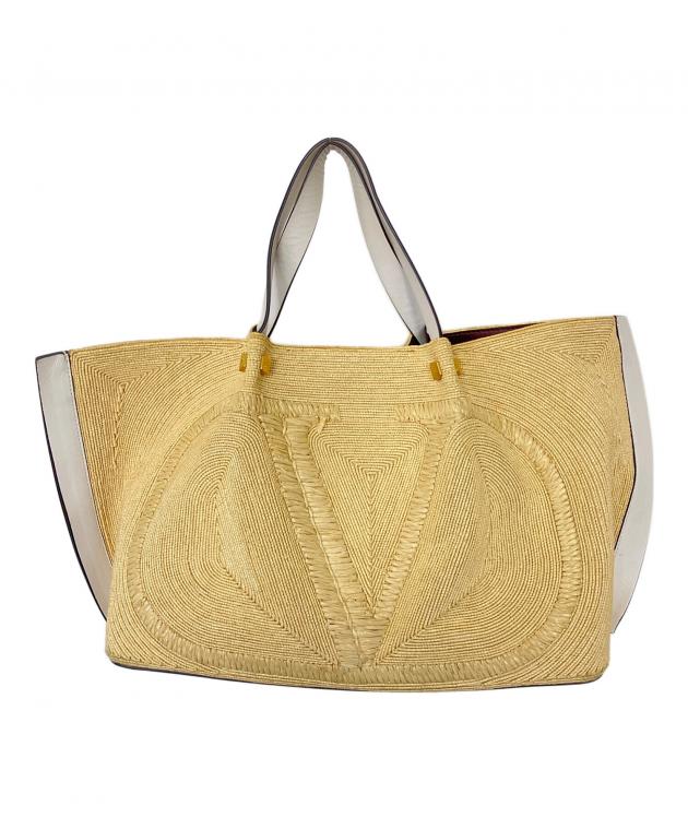 【X'masセール★30%OFF】ヴァレンティノ VALENTINO トートバッグ 54780 レディース 中古 中古・古着通販】VALENTINO (ヴァレンティノ) トートバッグ ベージュ