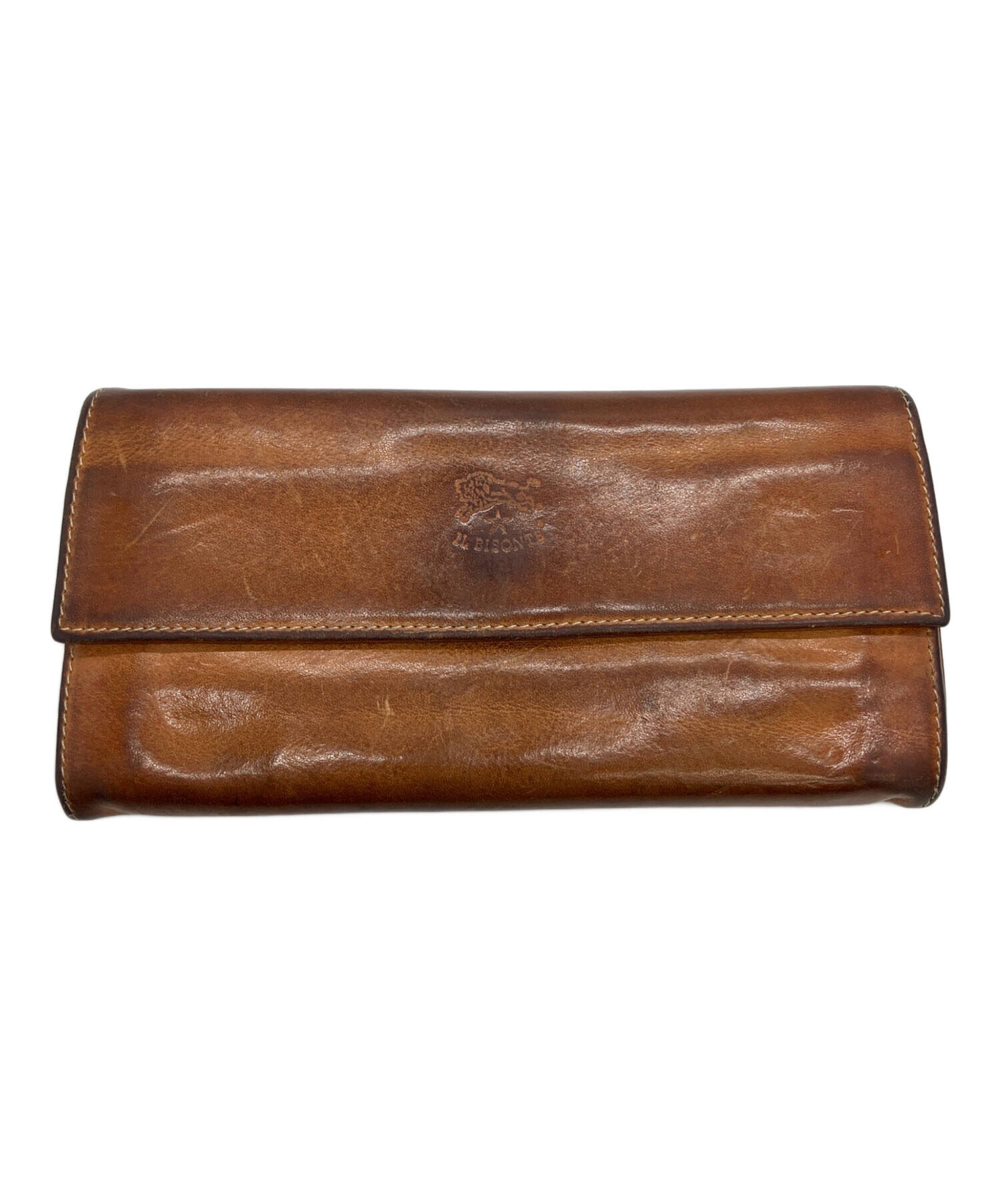 中古・古着通販】IL BISONTE (イル ビゾンテ) 長財布 キャメル