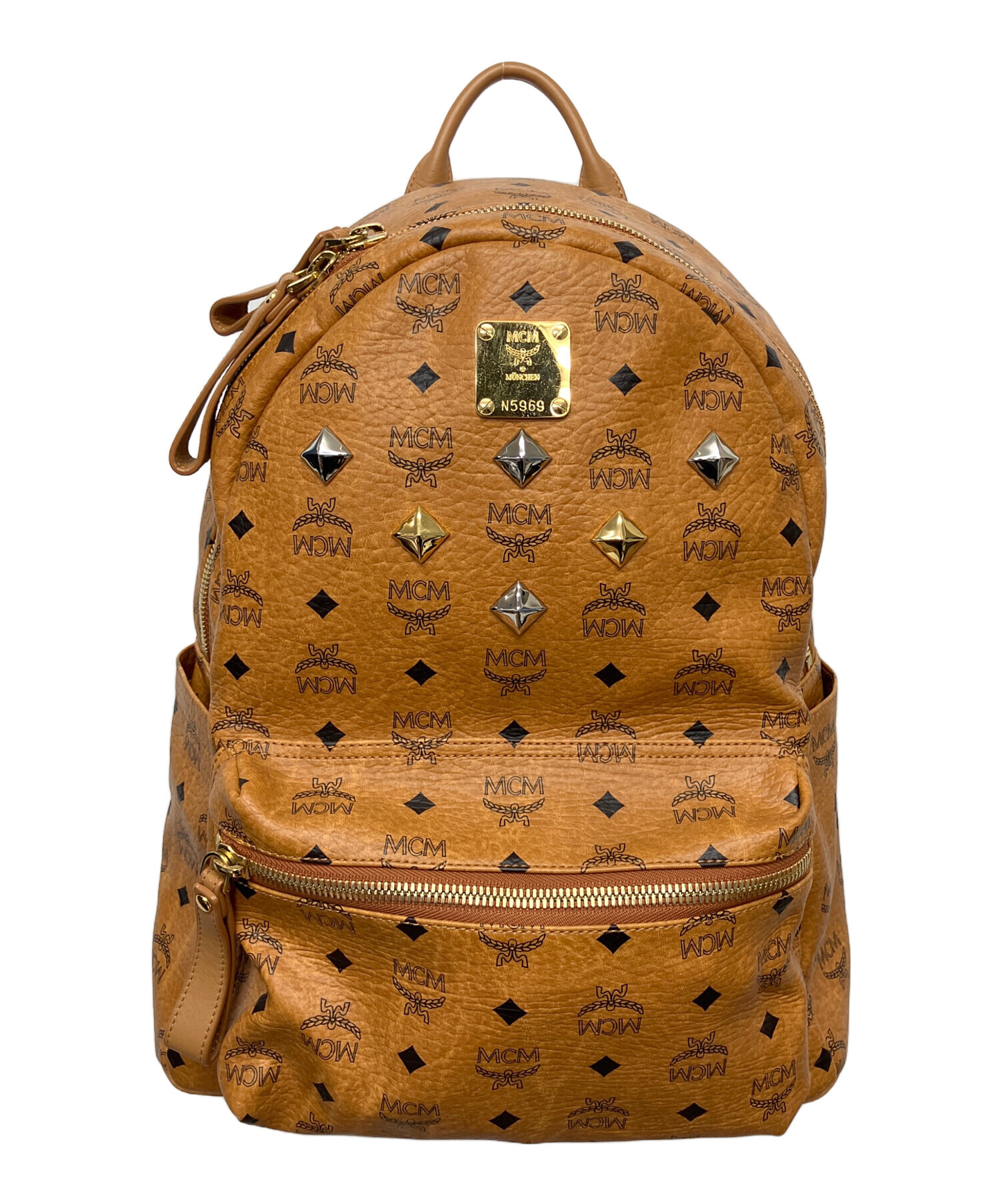 中古・古着通販】MCM (エムシーエム) リュック ベージュ｜ブランド