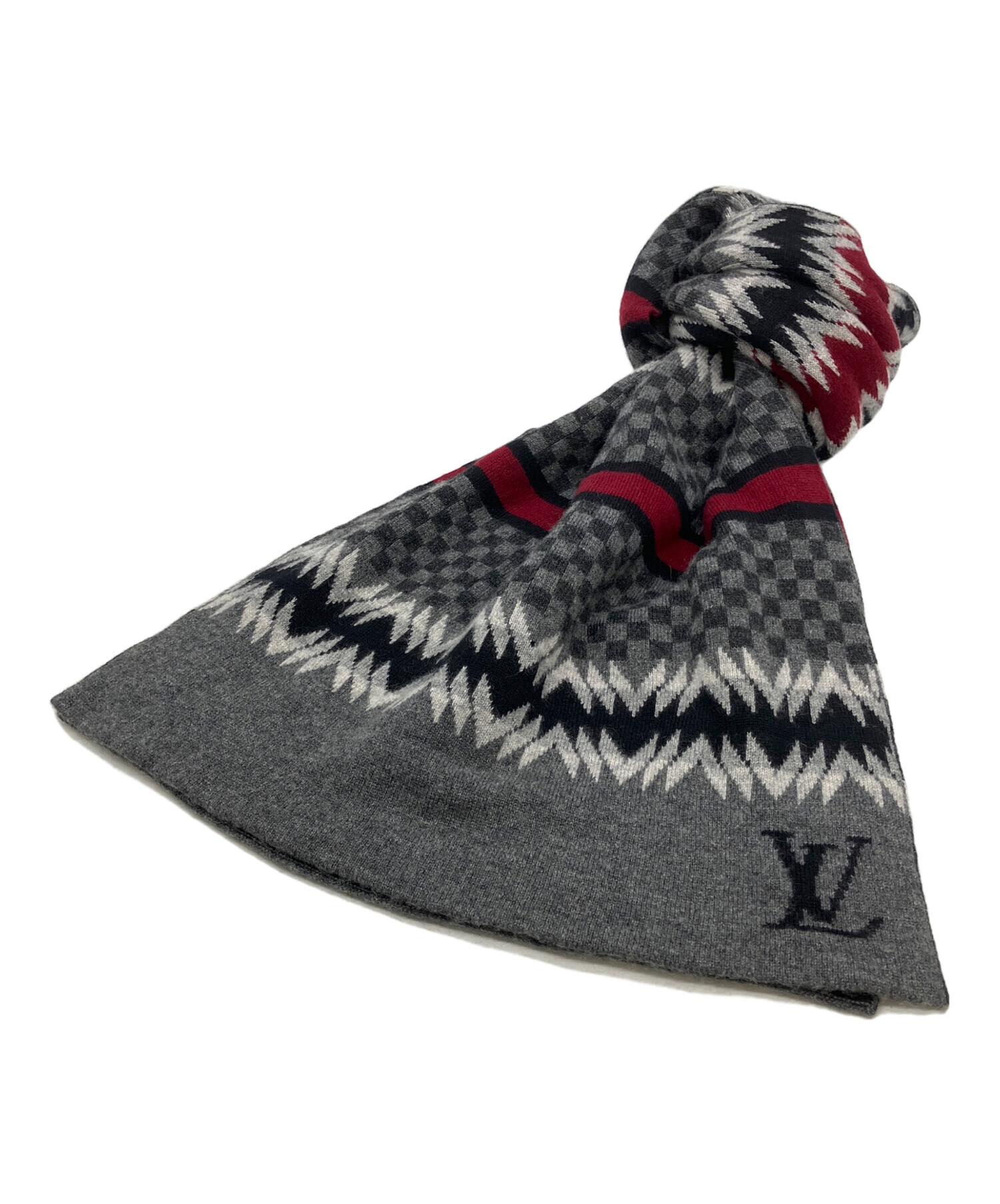 中古・古着通販】LOUIS VUITTON (ルイ ヴィトン) マフラー グレー