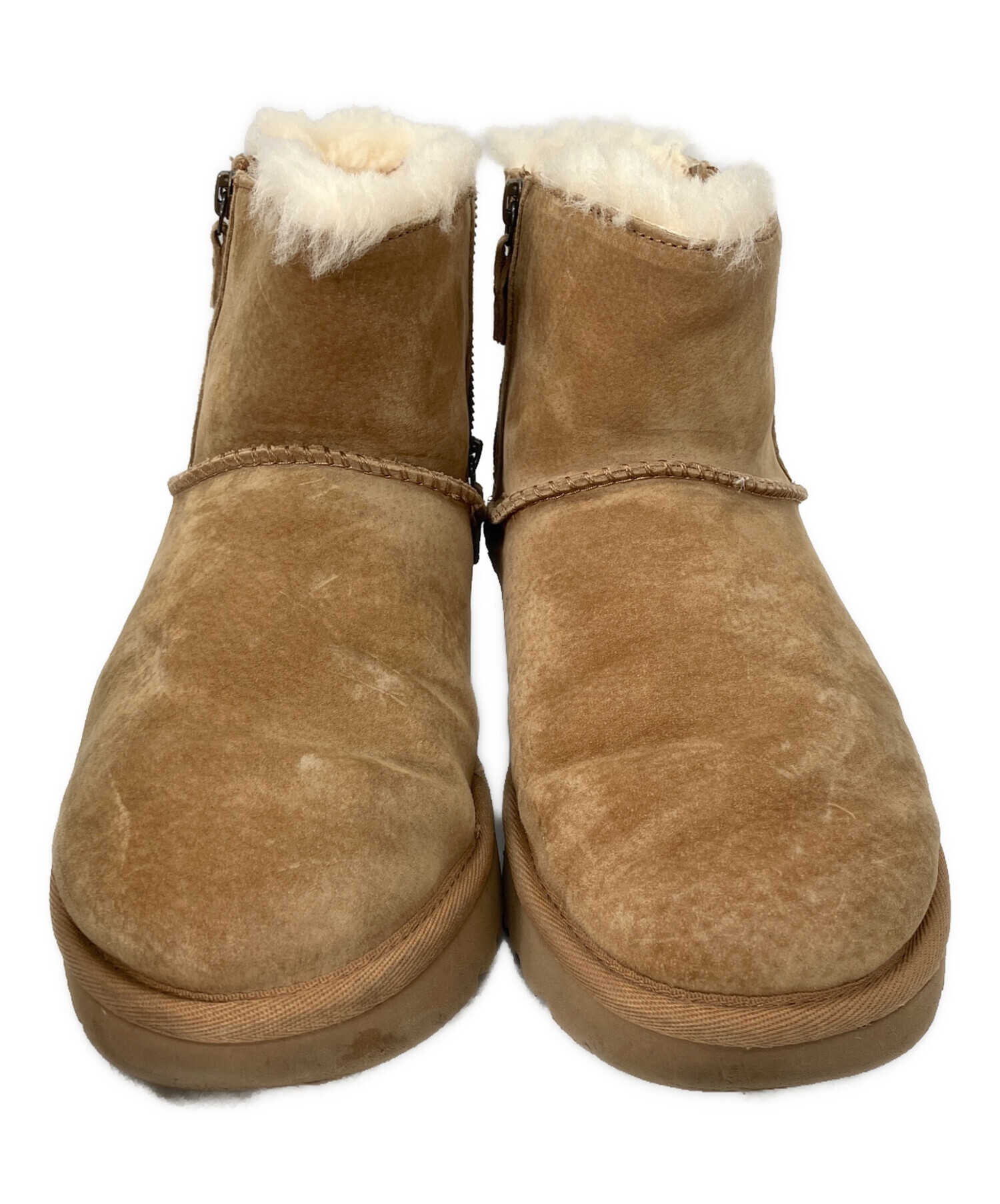 UGG アグ HENDREN ヘンドレン サイドジップアップブーツ 9 中古・古着通販】UGG (アグ) サイドジップブーツ ベージュ サイズ