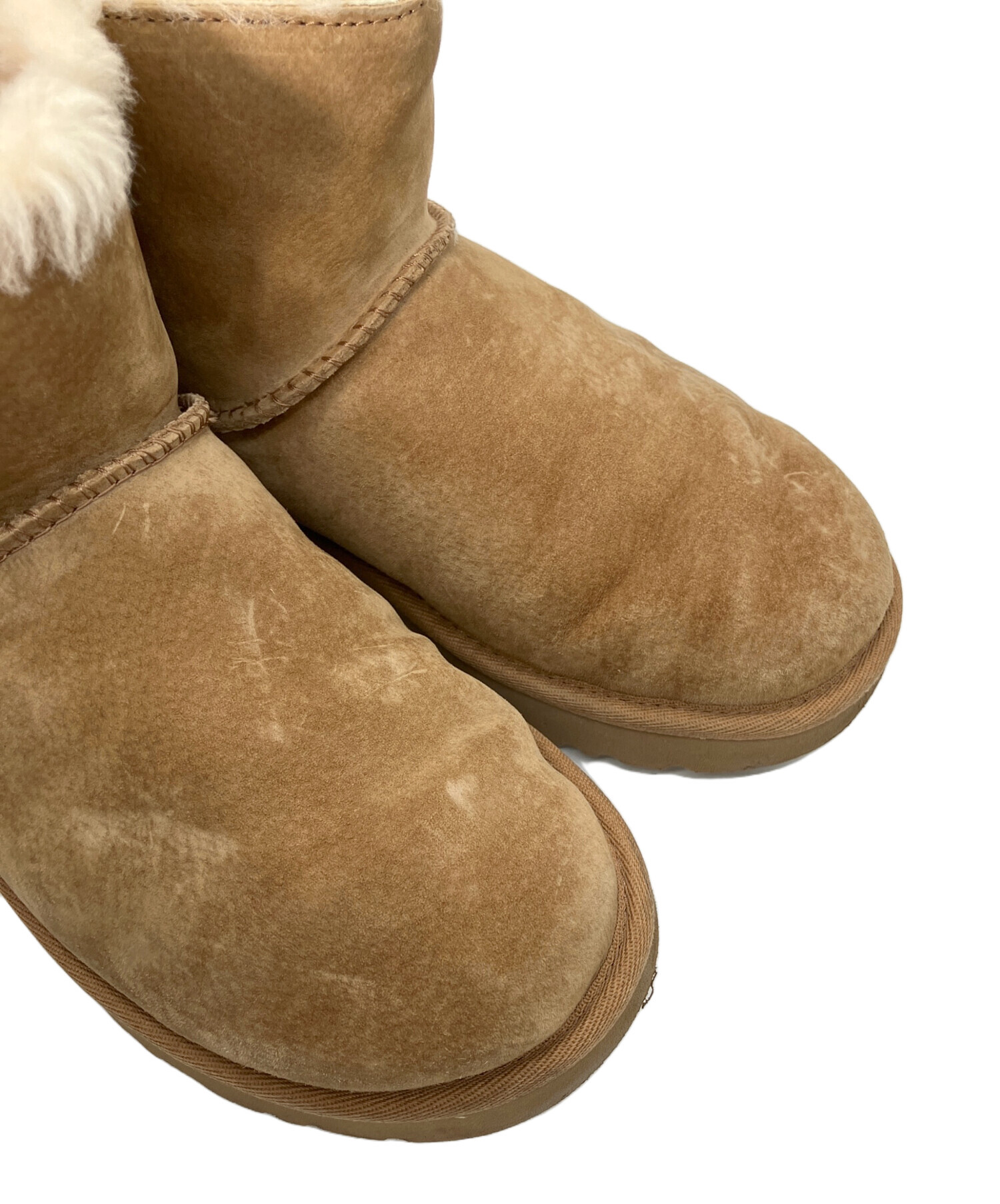 中古・古着通販】UGG (アグ) サイドジップブーツ ベージュ サイズ