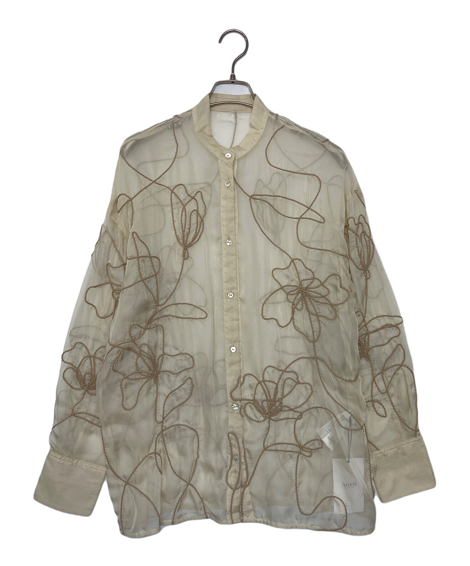 中古・古着通販】Ameri (アメリ) MEDI DAY DREAM SHEER SHIRT ブラウス
