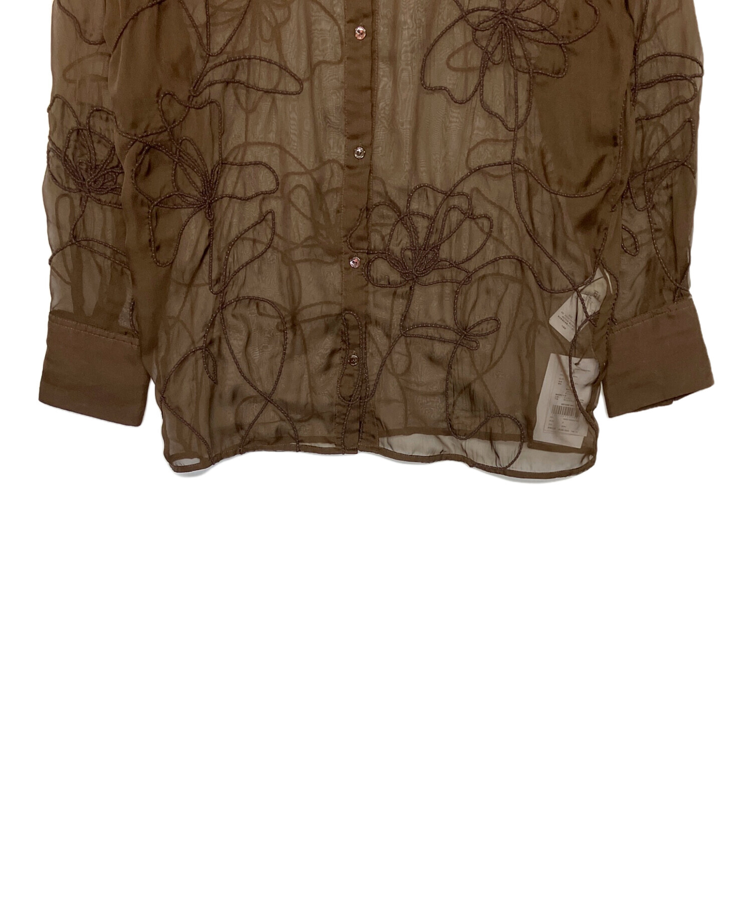 中古・古着通販】Ameri (アメリ) MEDI DAY DREAM SHEER SHIRT ブラウス