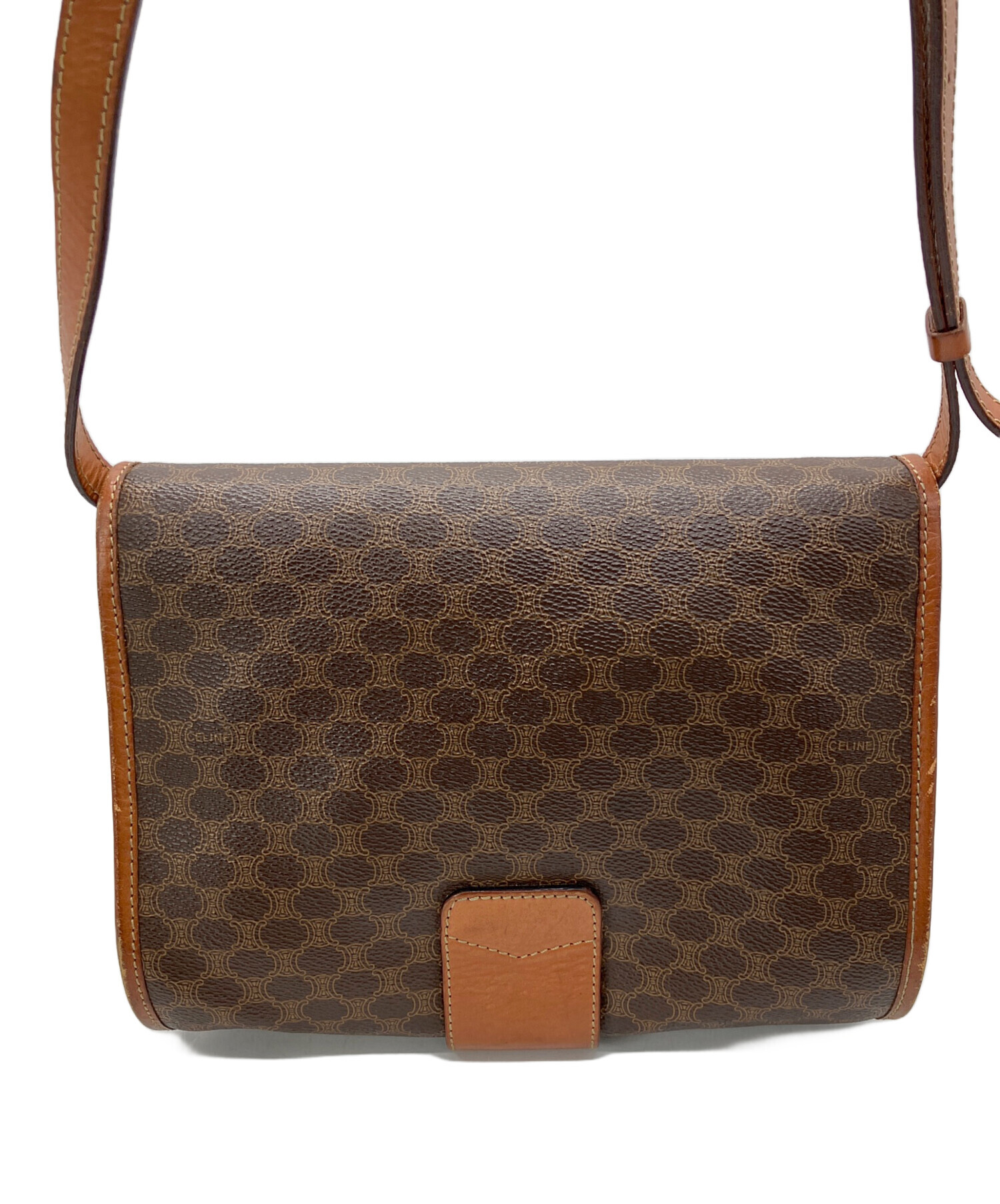 中古・古着通販】CELINE (セリーヌ) マカダム ショルダーバッグ