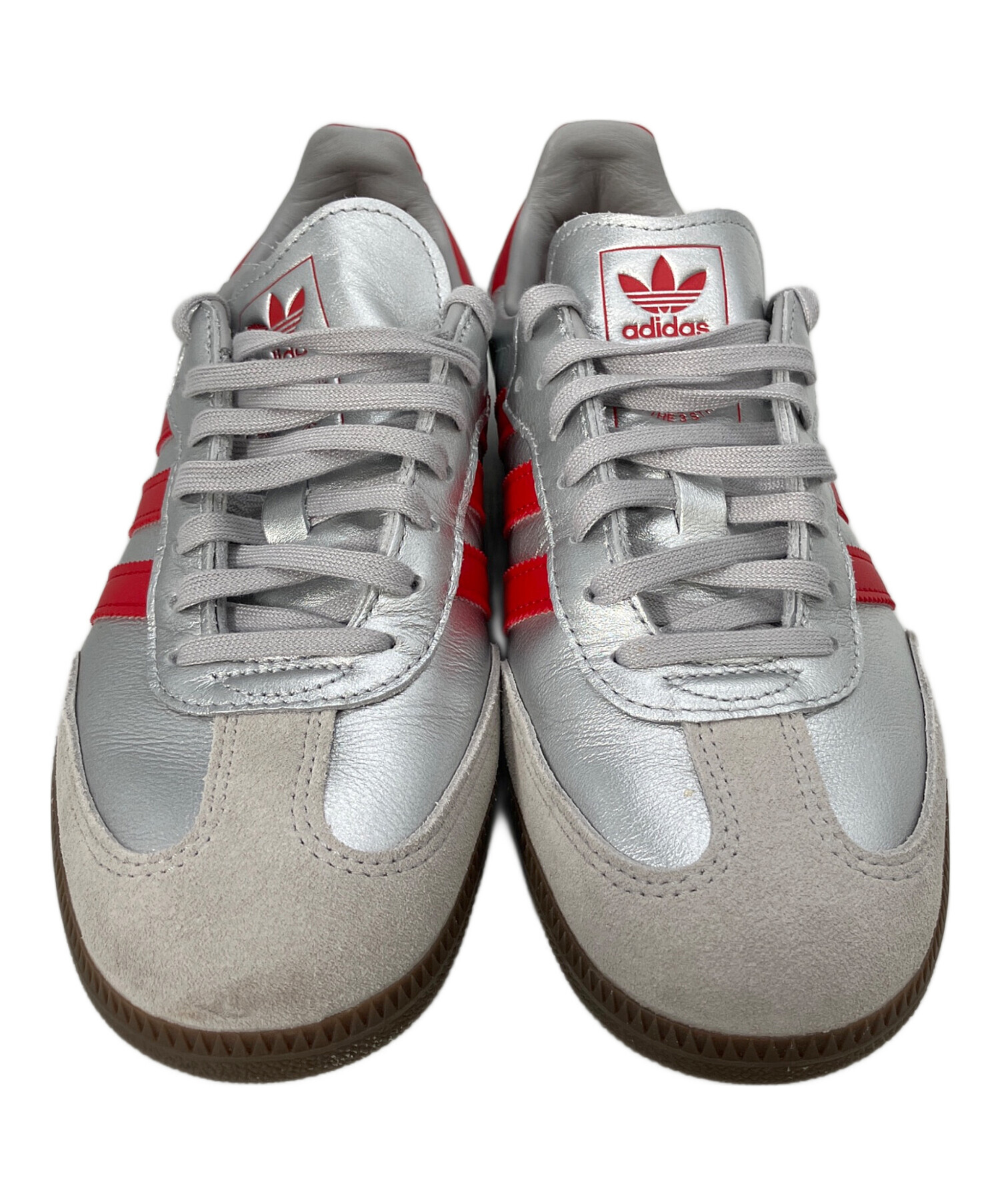 金属製ボディパーツ 赤と銀のテクスチャー 中古・古着通販】adidas (アディダス) Samba Shibuya スニーカー