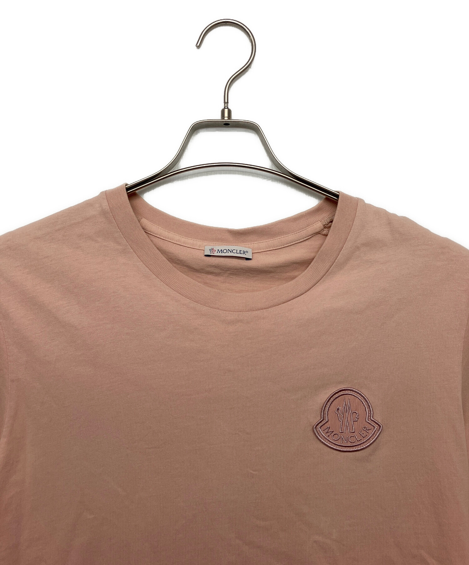 中古・古着通販】MONCLER (モンクレール) Tシャツ ピンク サイズ:L