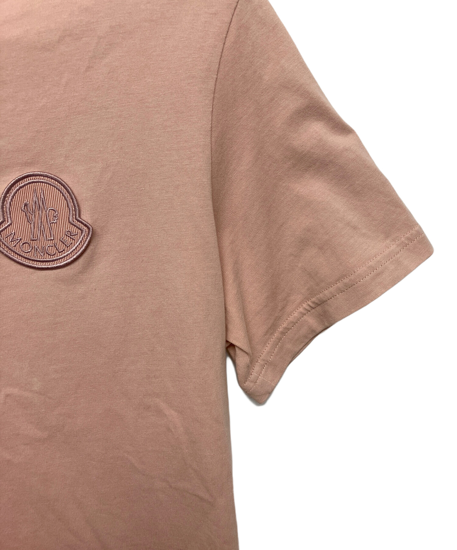 中古・古着通販】MONCLER (モンクレール) Tシャツ ピンク サイズ:L
