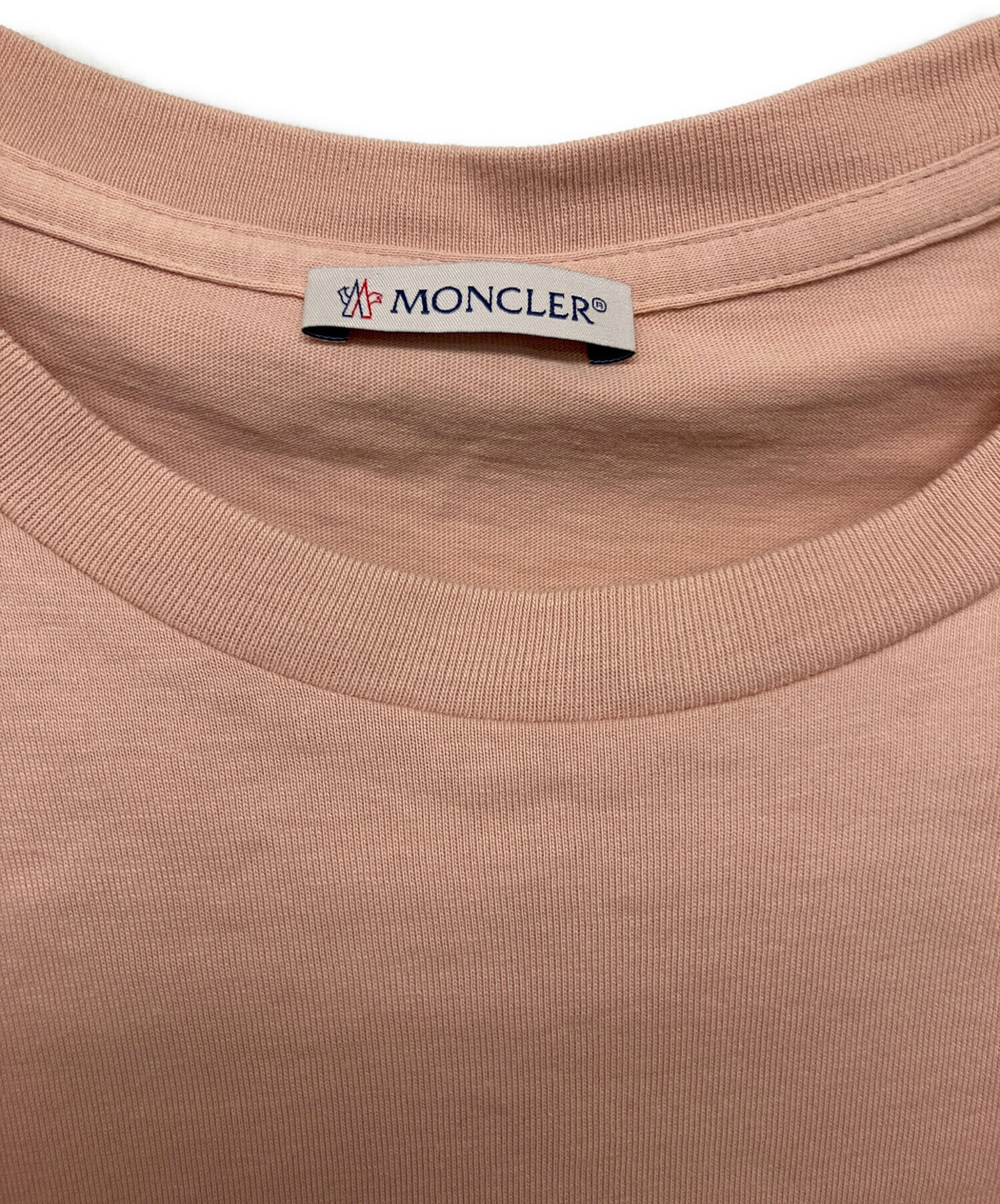 中古・古着通販】MONCLER (モンクレール) Tシャツ ピンク サイズ:L