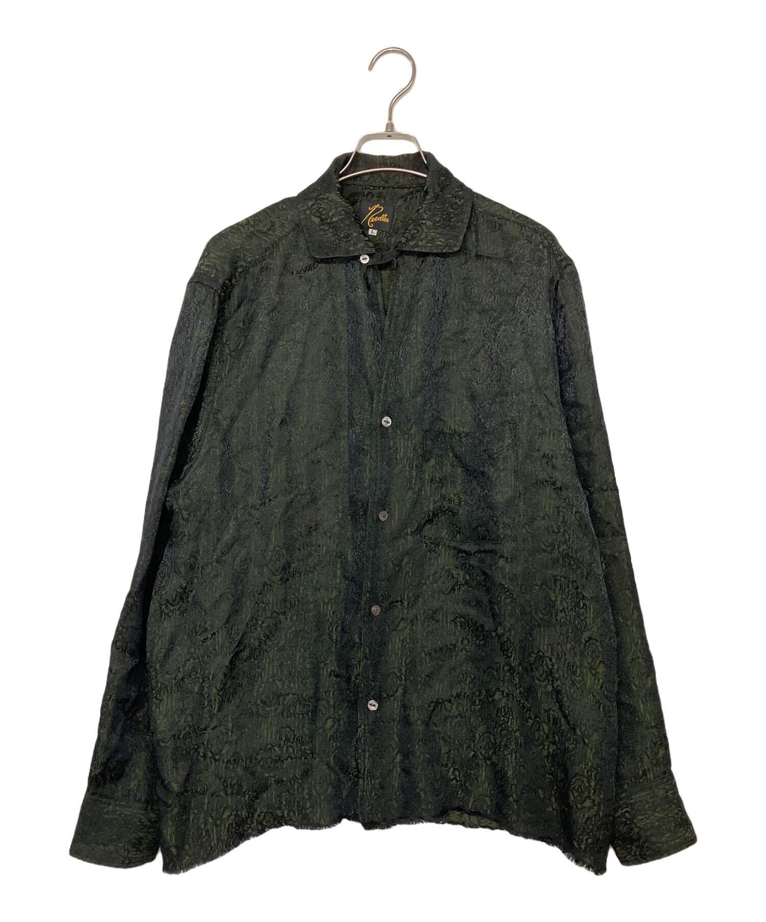 中古・古着通販】Needles (ニードルズ) 長袖シャツ グリーン サイズ:L
