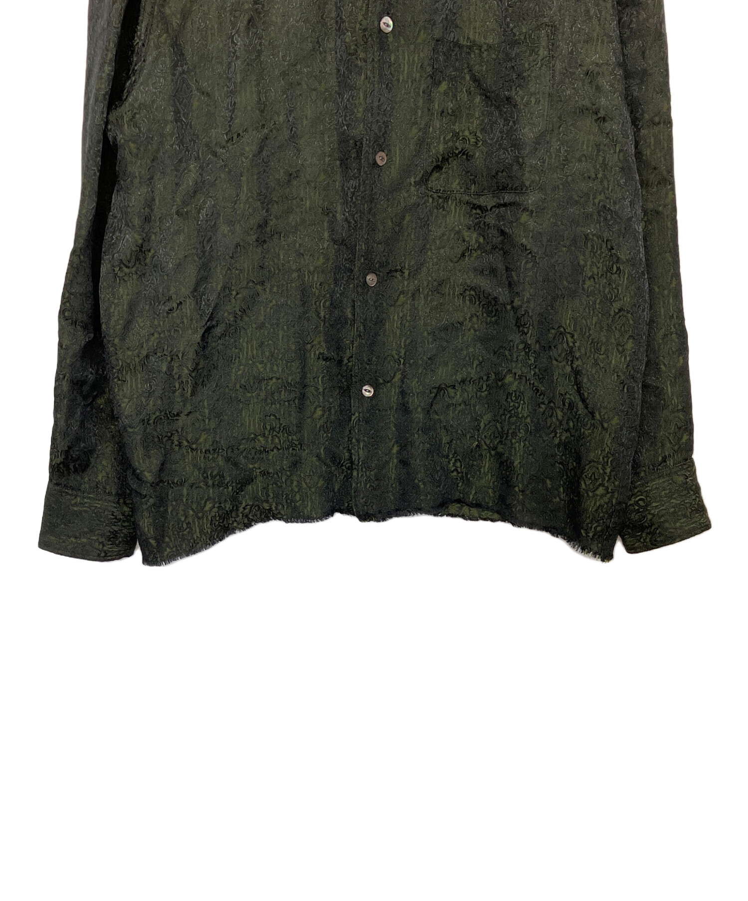 中古・古着通販】Needles (ニードルズ) 長袖シャツ グリーン サイズ:L