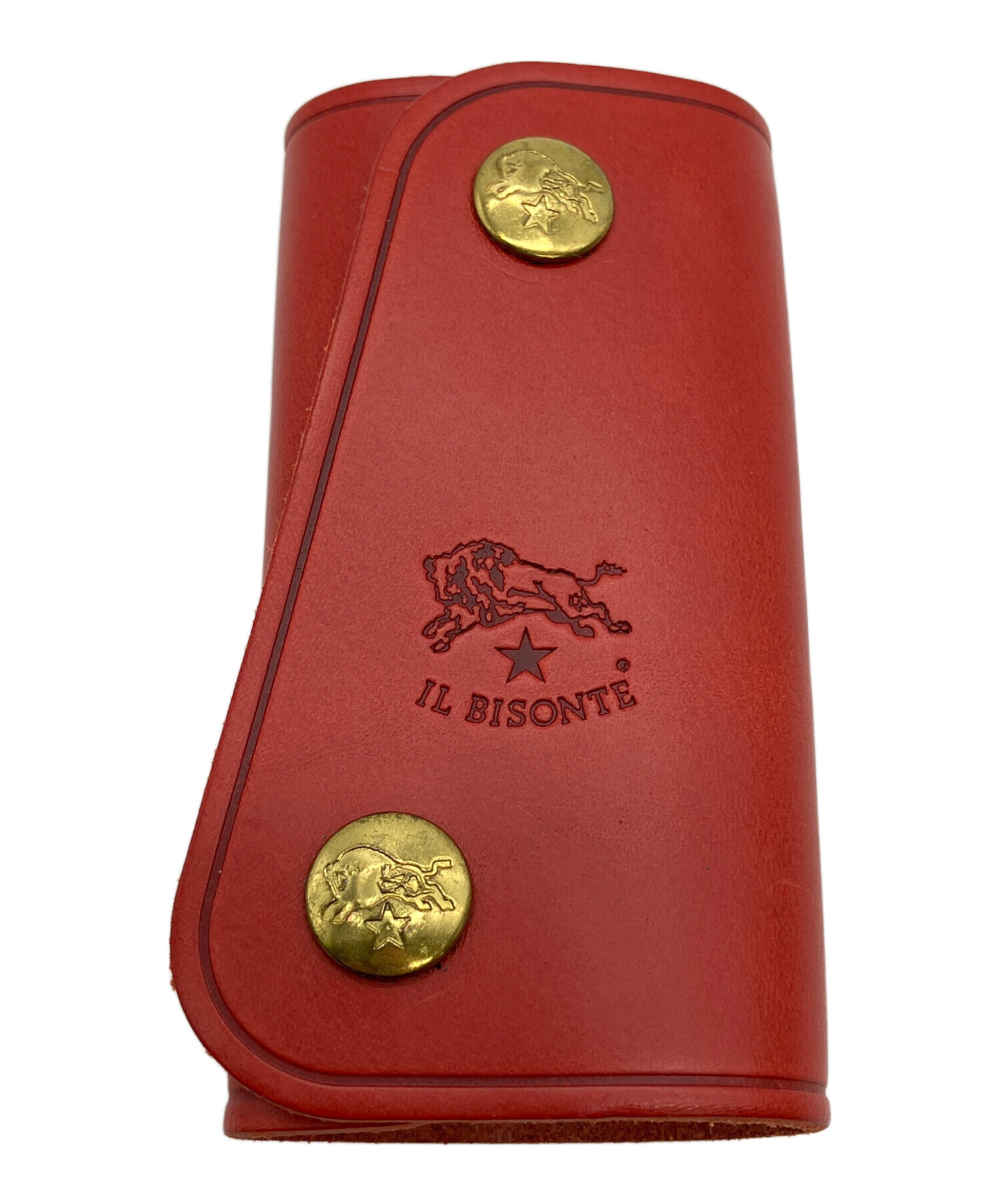 中古・古着通販】IL BISONTE (イル ビゾンテ) キーケース レッド