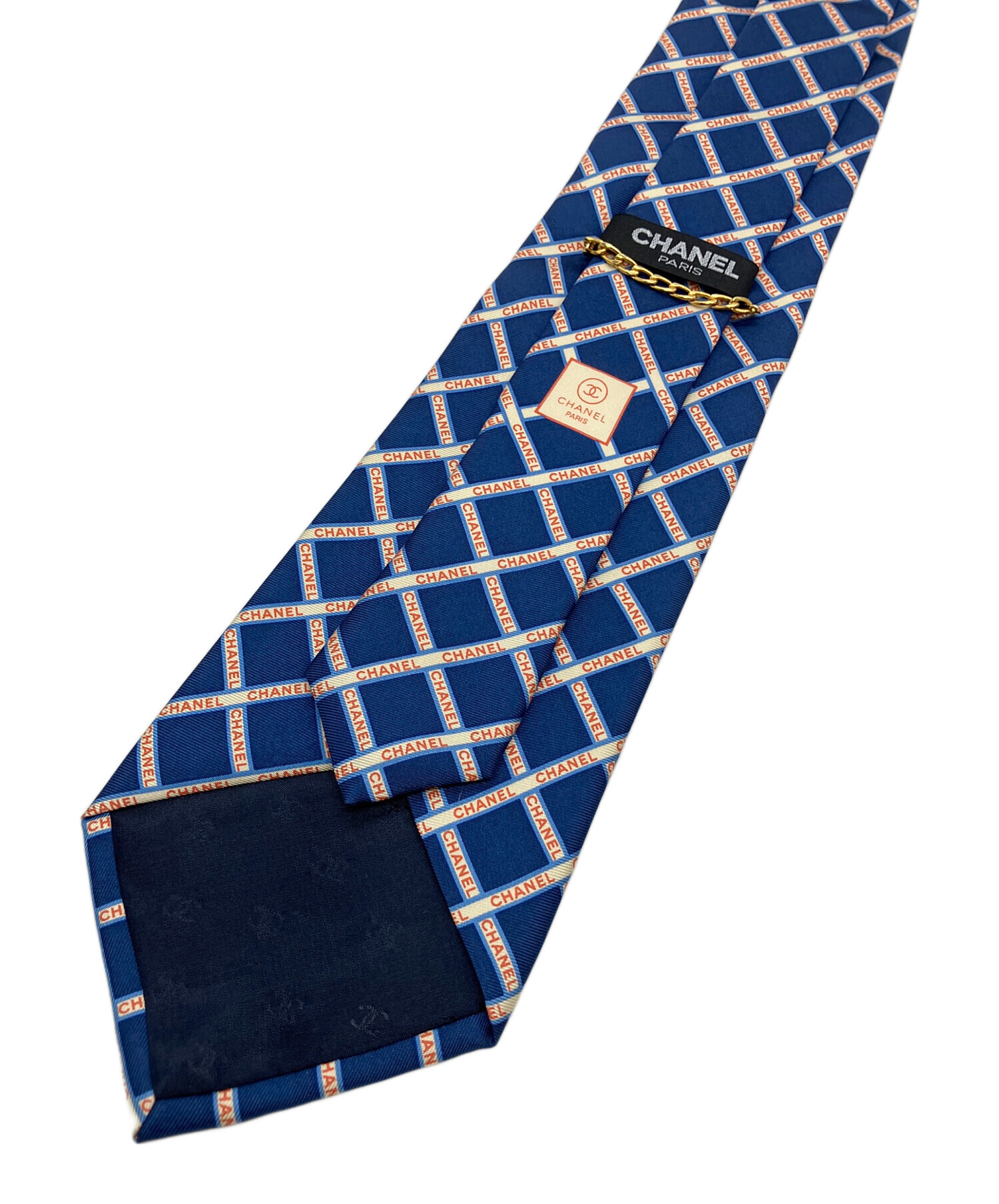 CHANEL シャネル　ネクタイ 中古・古着通販】CHANEL (シャネル) ネクタイ ネイビー サイズ:FREE