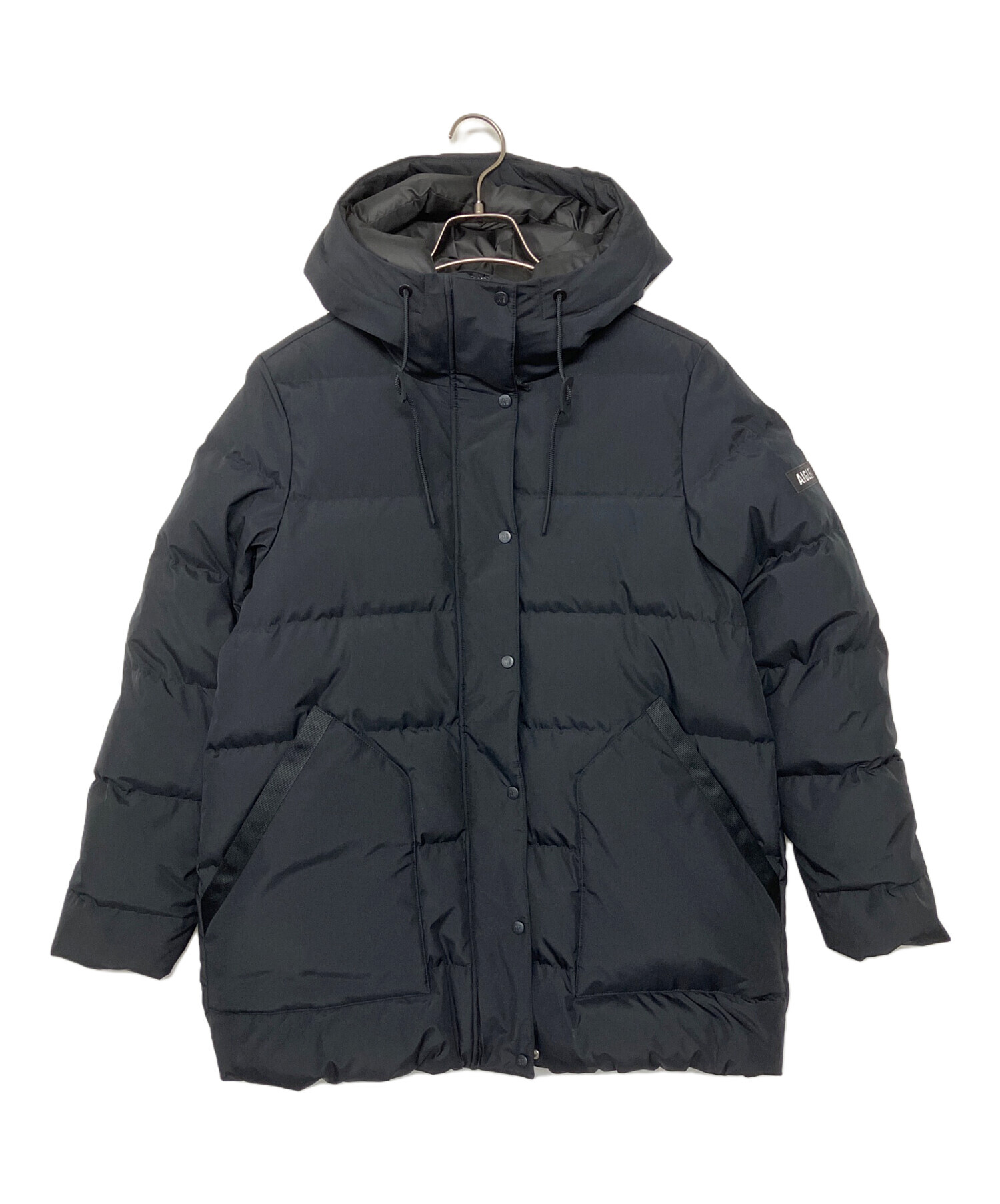 クリーニング済み AIGLE ダウンジャケット S ブラック 中古・古着通販】AIGLE (エーグル) ノワール ダウンジャケット