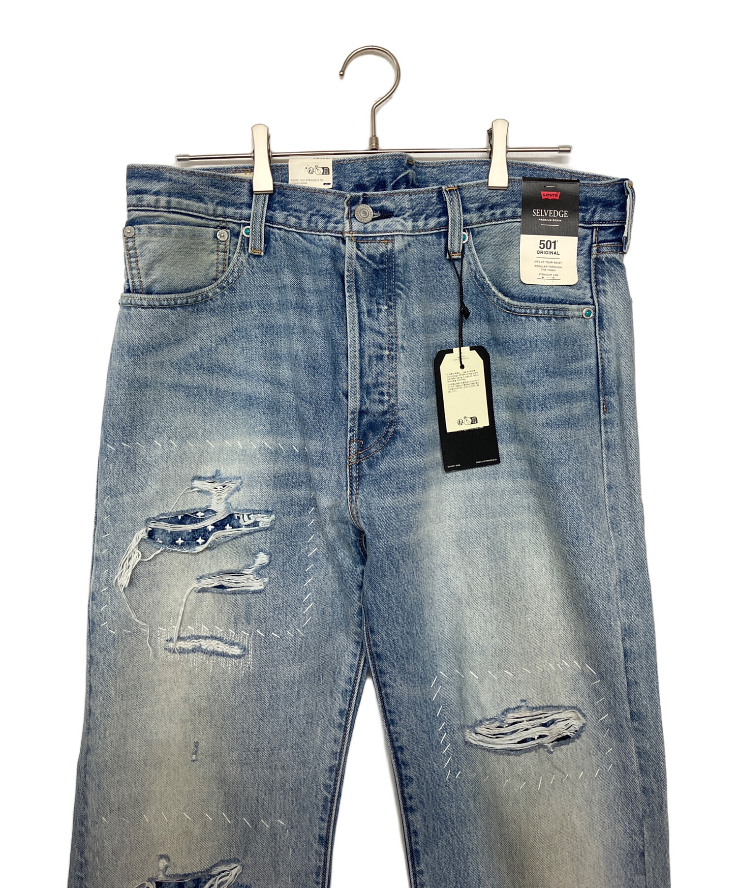 中古・古着通販】LEVI'S (リーバイス) BIG E 501デニムパンツ ブルー