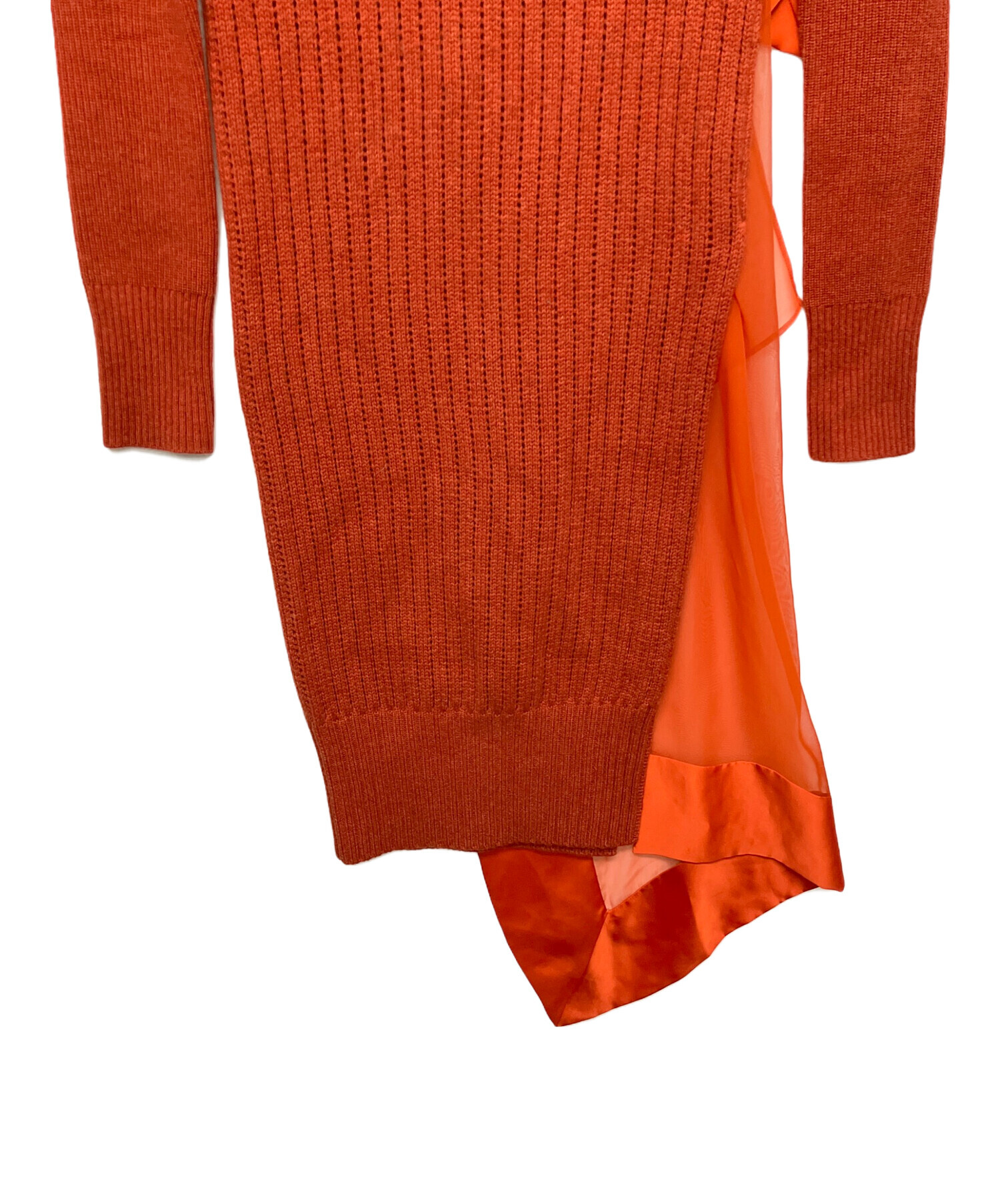 中古・古着通販】sacai (サカイ) シフォンドッキング ニット