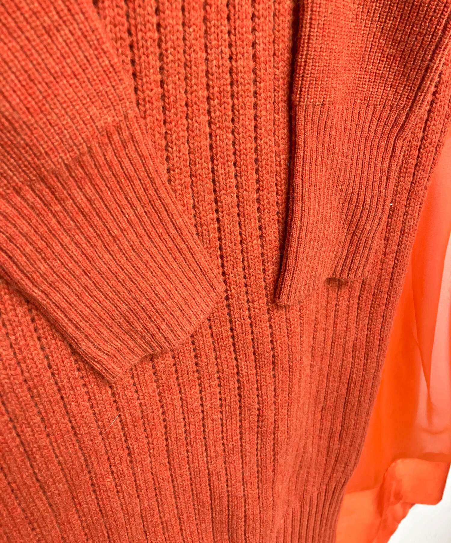 中古・古着通販】sacai (サカイ) シフォンドッキング ニット