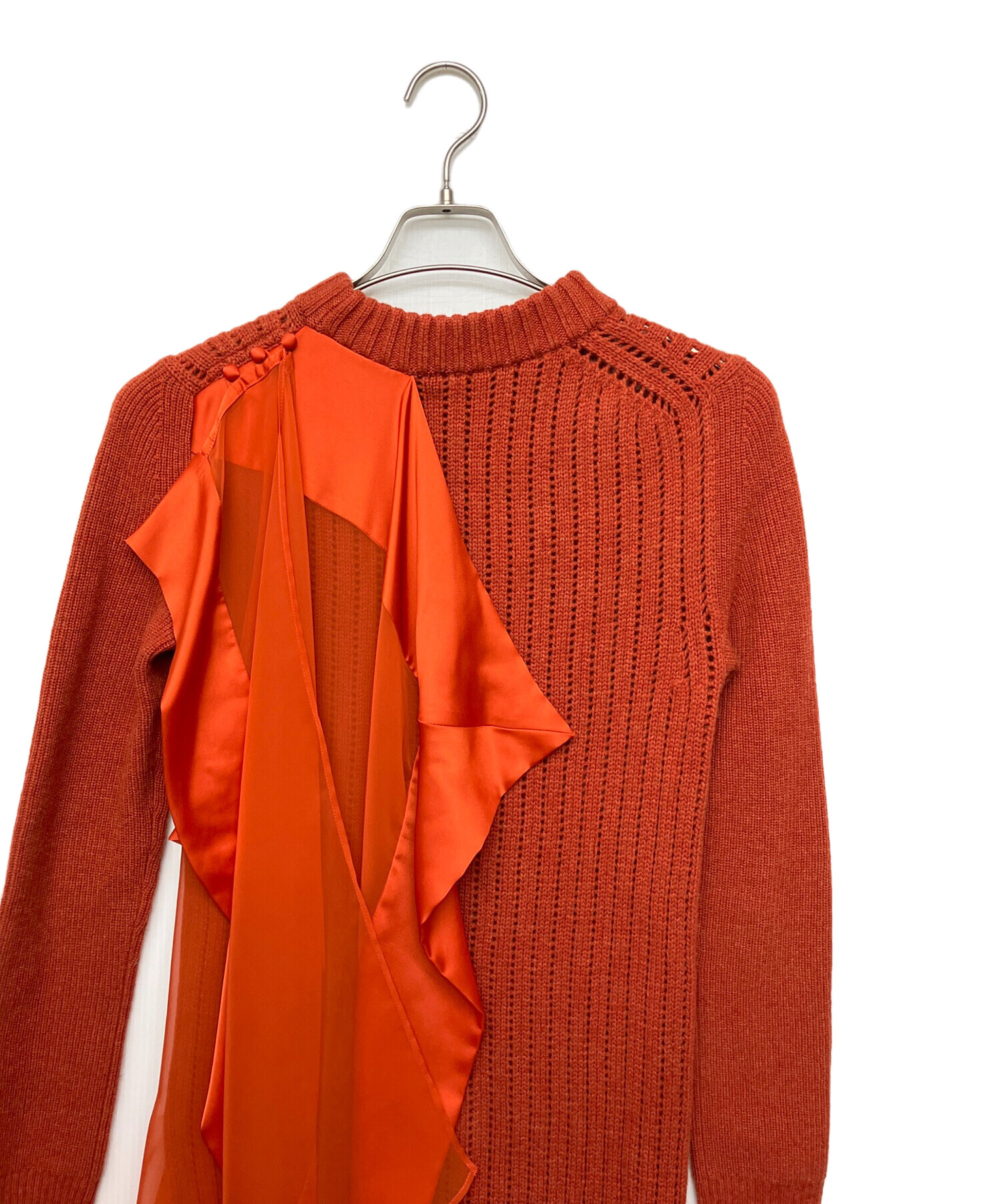 中古・古着通販】sacai (サカイ) シフォンドッキング ニット