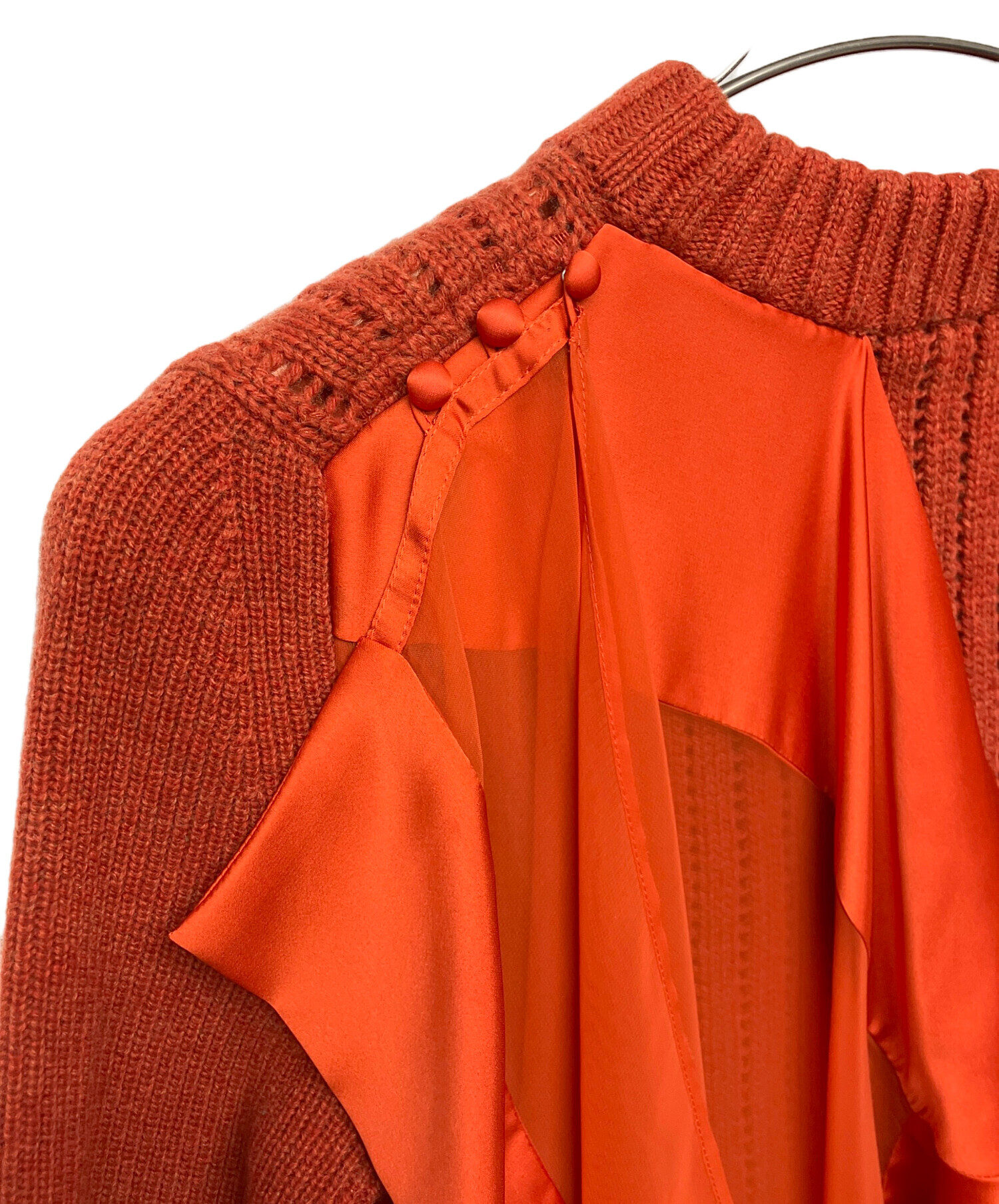 中古・古着通販】sacai (サカイ) シフォンドッキング ニット