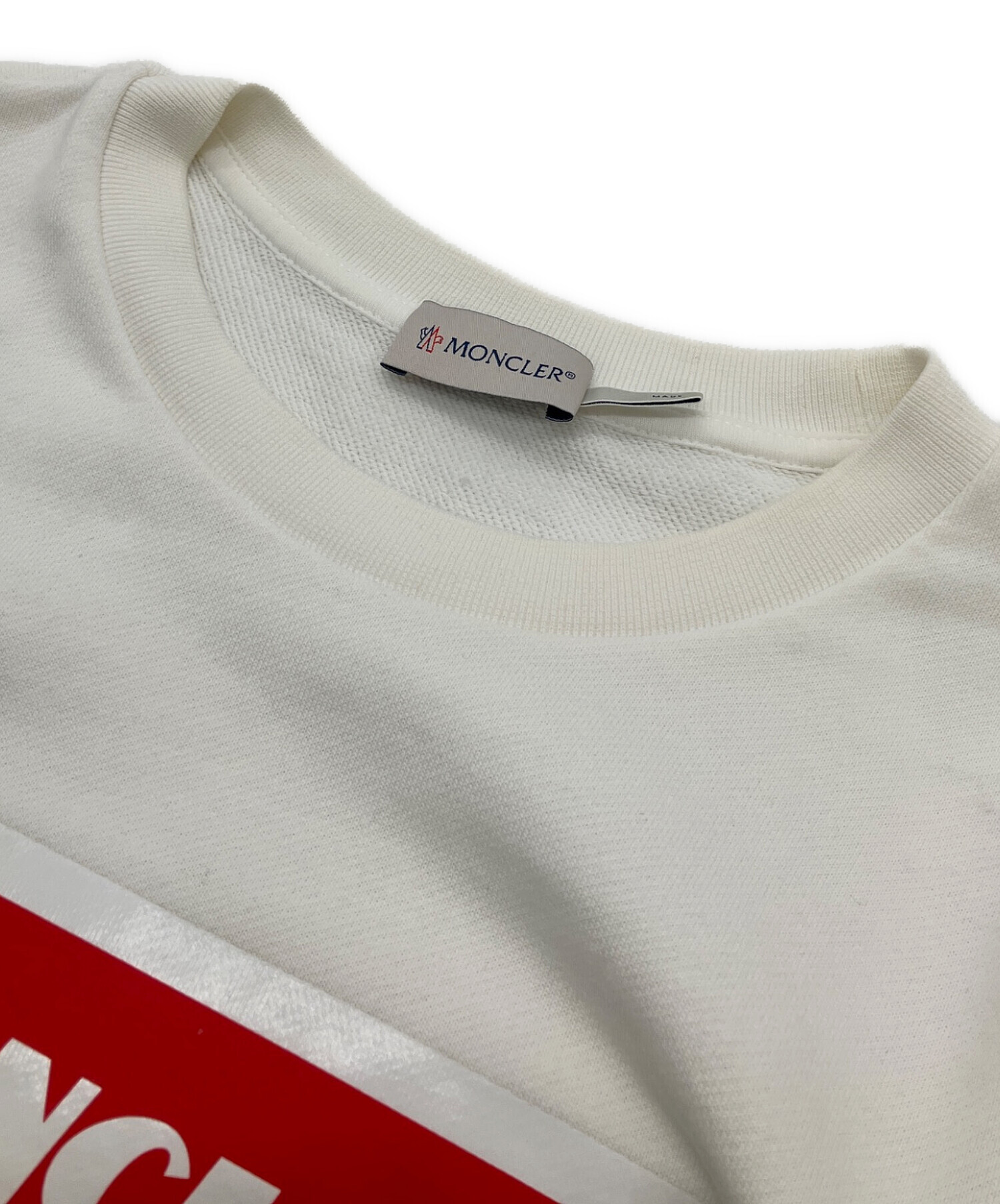 中古・古着通販】MONCLER (モンクレール) 長袖カットソー ホワイト